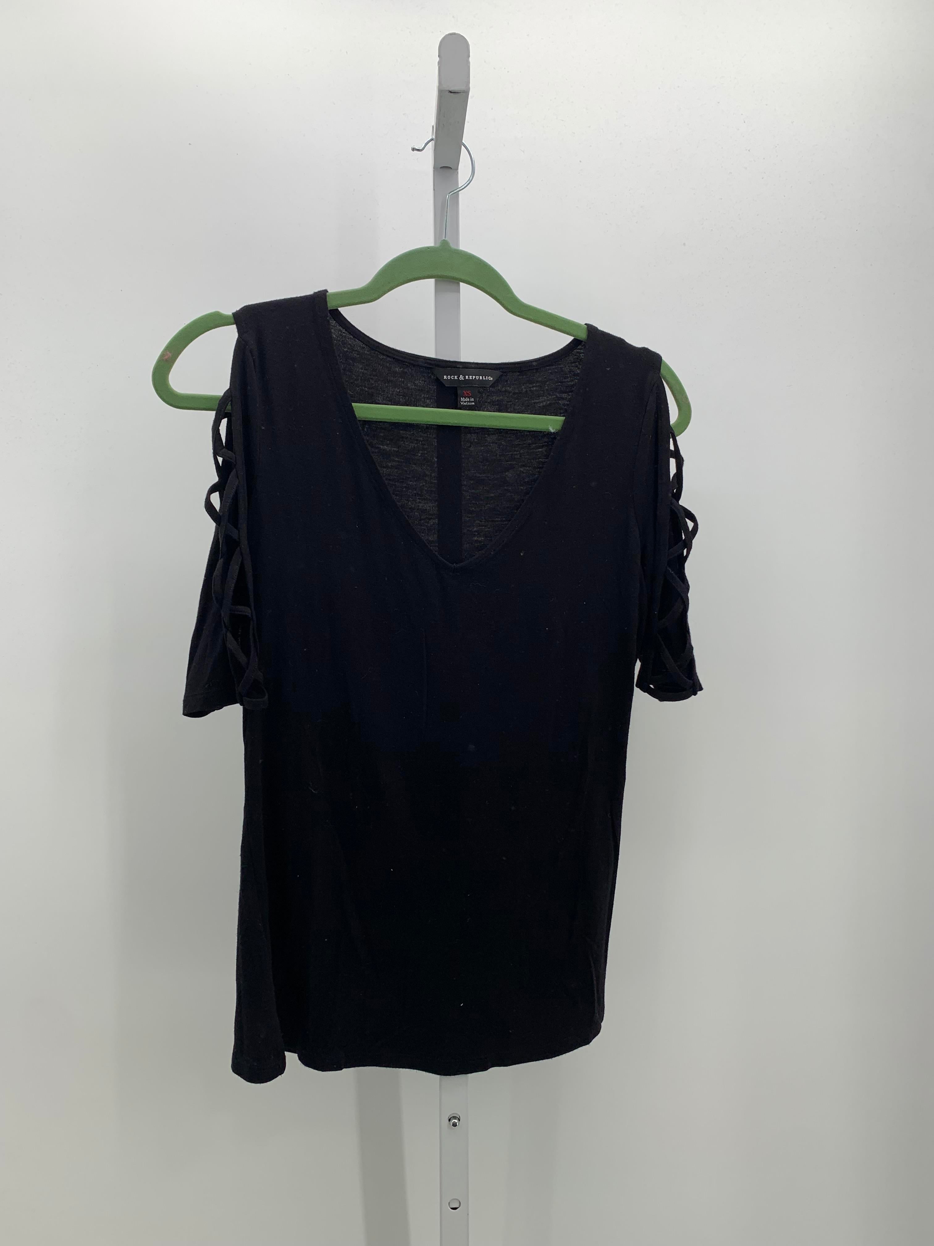 Rock & Republic Size X Small Misses Short Sleeve Shirt