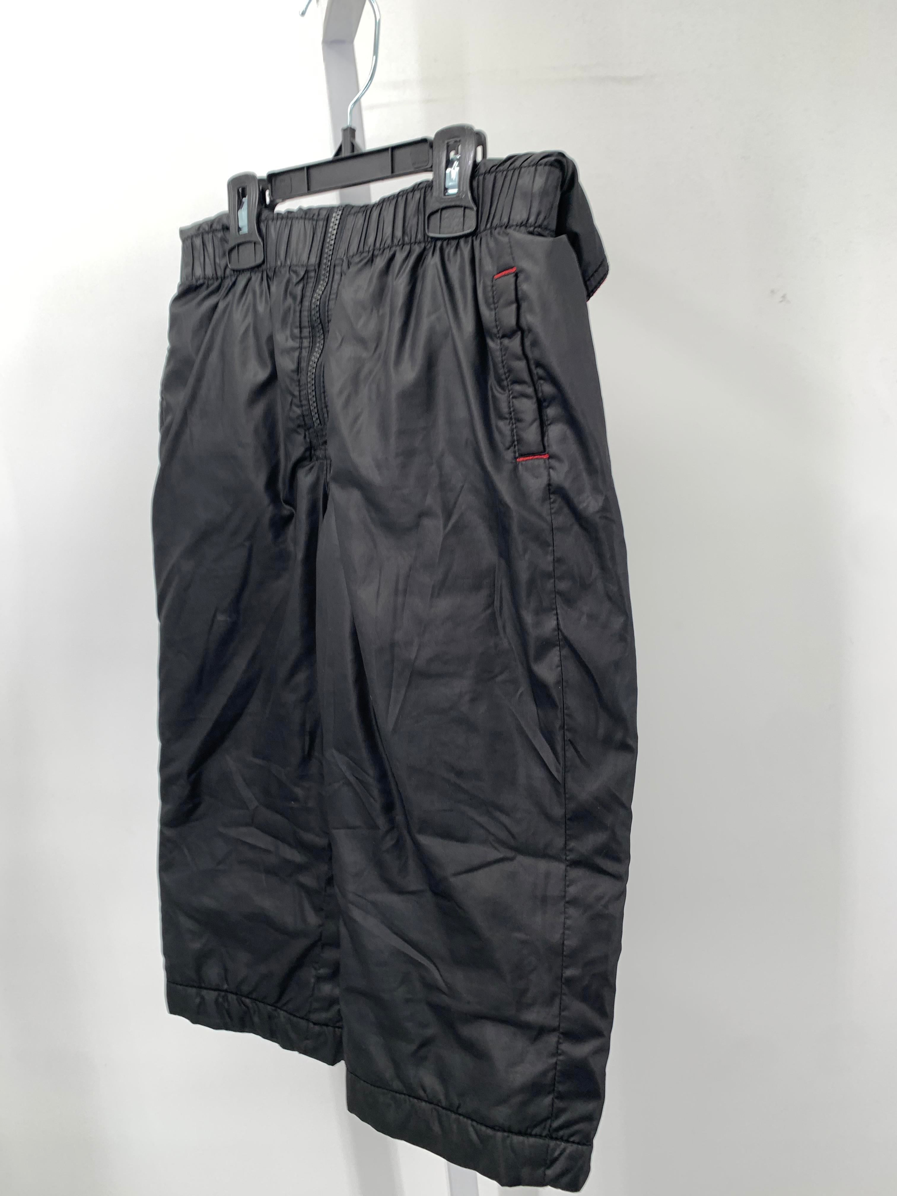 RED FLEECE LINED BIB SNOW PANTS