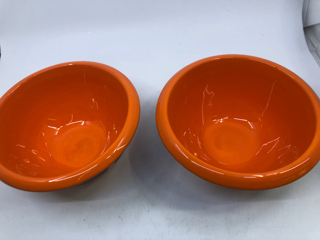 2 CANDY CORN SERVING BOWL.