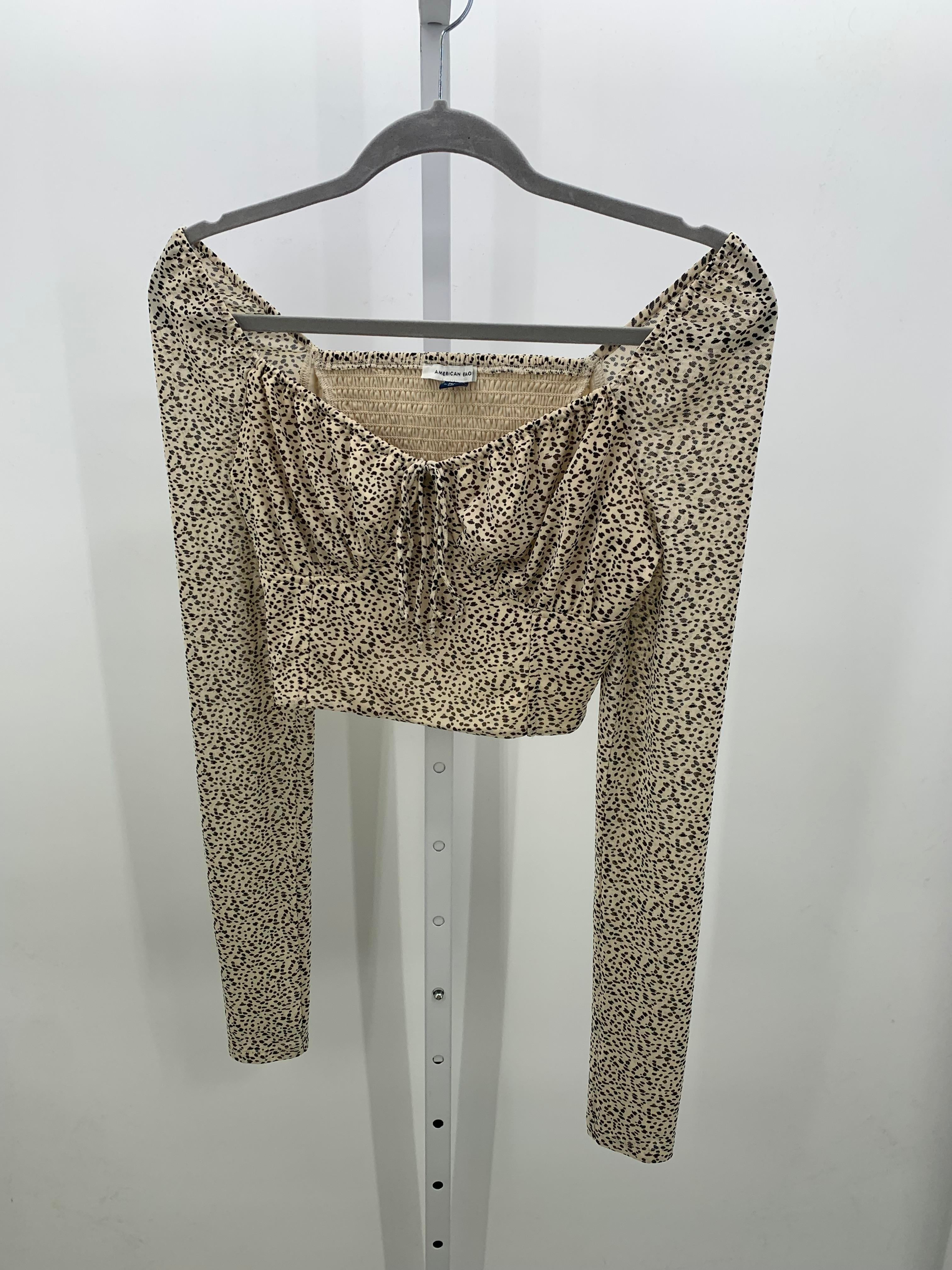 American Eagle Size Medium Juniors Long Sleeve Shirt