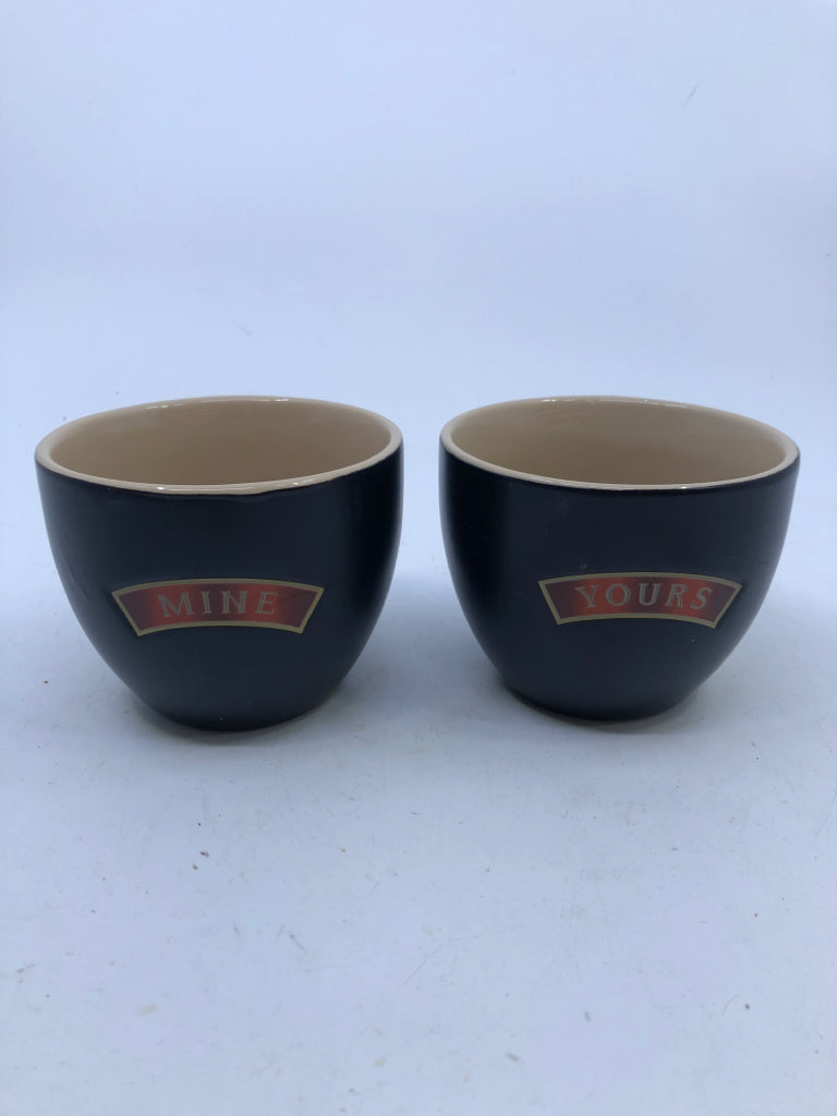 2-BAILEY'S MINE AND YOURS CUPS