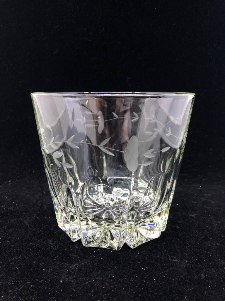 PRINCESS HOUSE ETCHED ICE BUCKET *NO TONGS*.