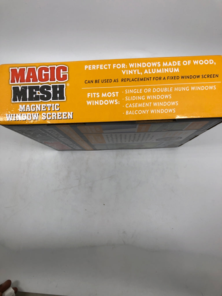 NIB MAGIC MESH WINDOW SCREEN.