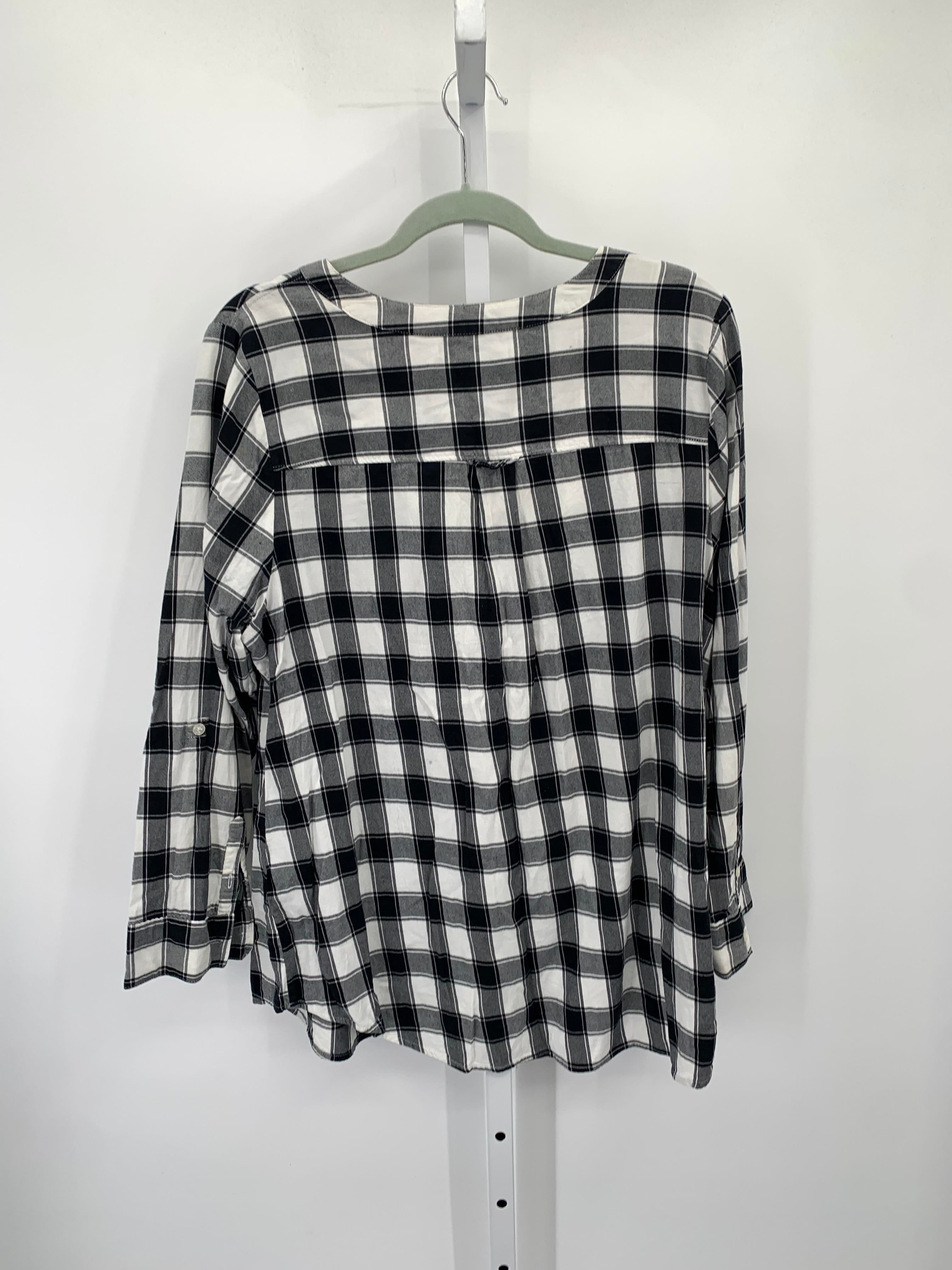 Croft & Barrow Size 1X Womens Long Sleeve Shirt