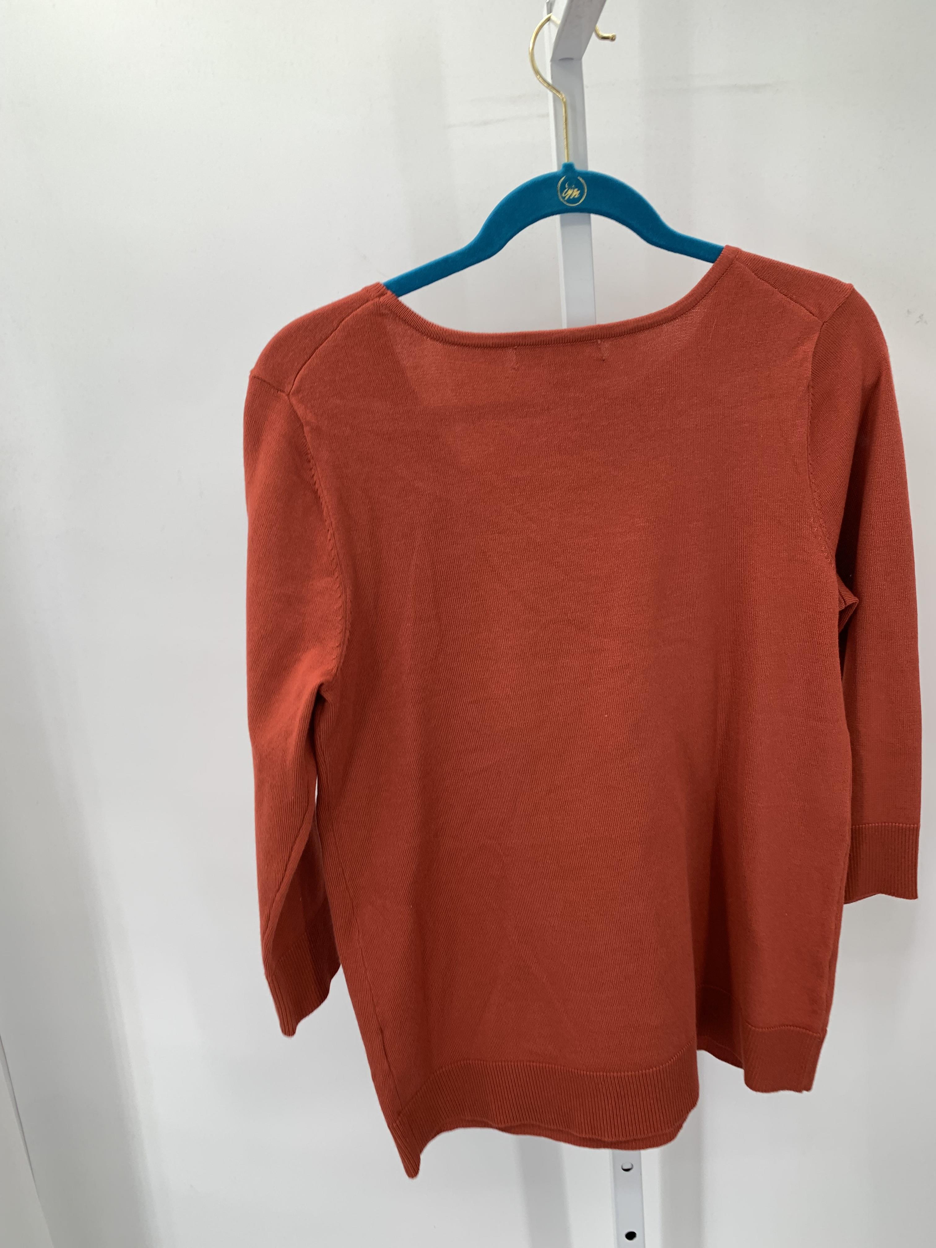 Cable & Gauge Size Medium Misses 3/4 Sleeve Sweater