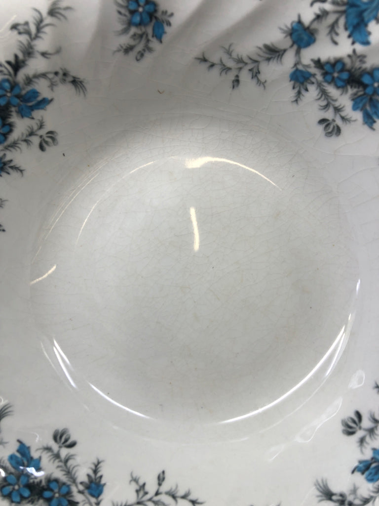 VTG BLUE FLORAL & WAVY EDGES MYOTT "FORGET ME NOT".