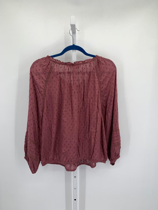 Lucky Brand Size Extra Large Misses Long Sleeve Shirt