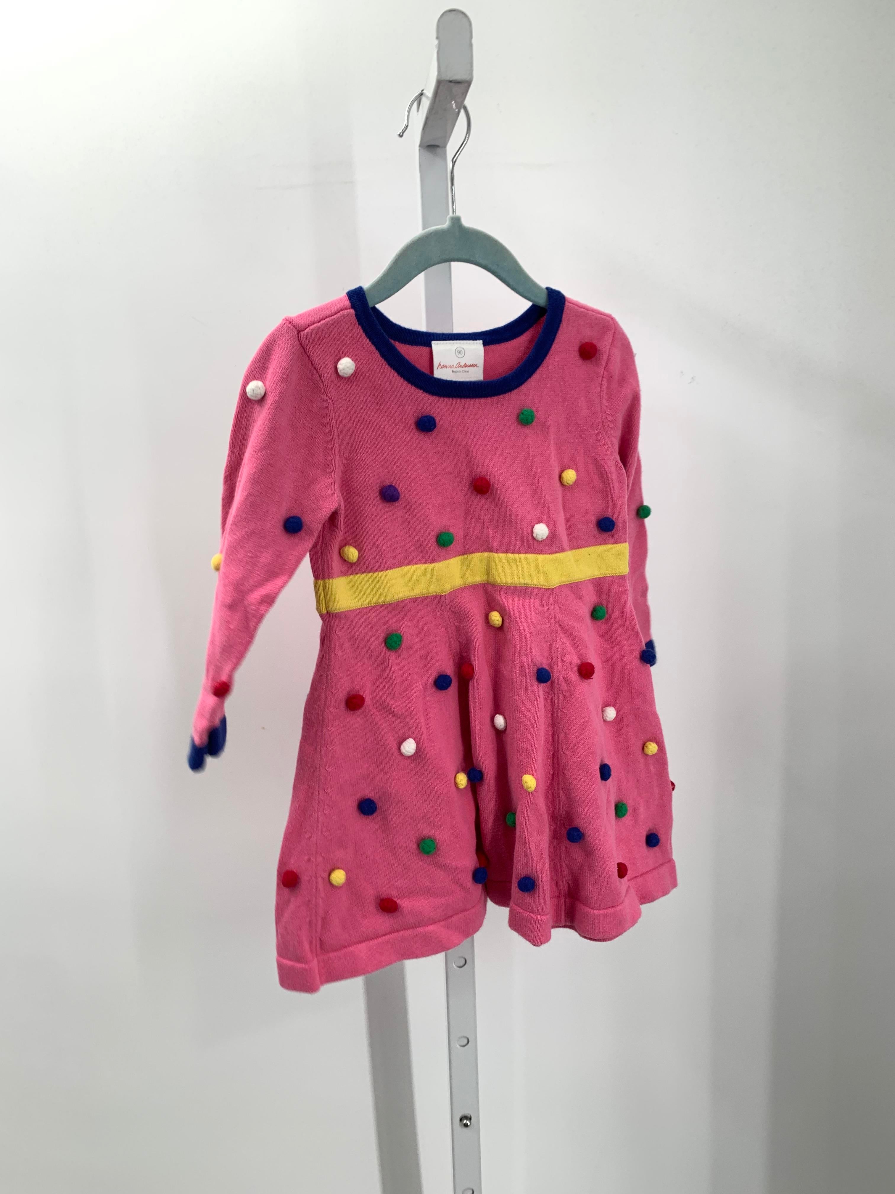 Hanna Anderson Size 3 Girls Long Sleeve Dress