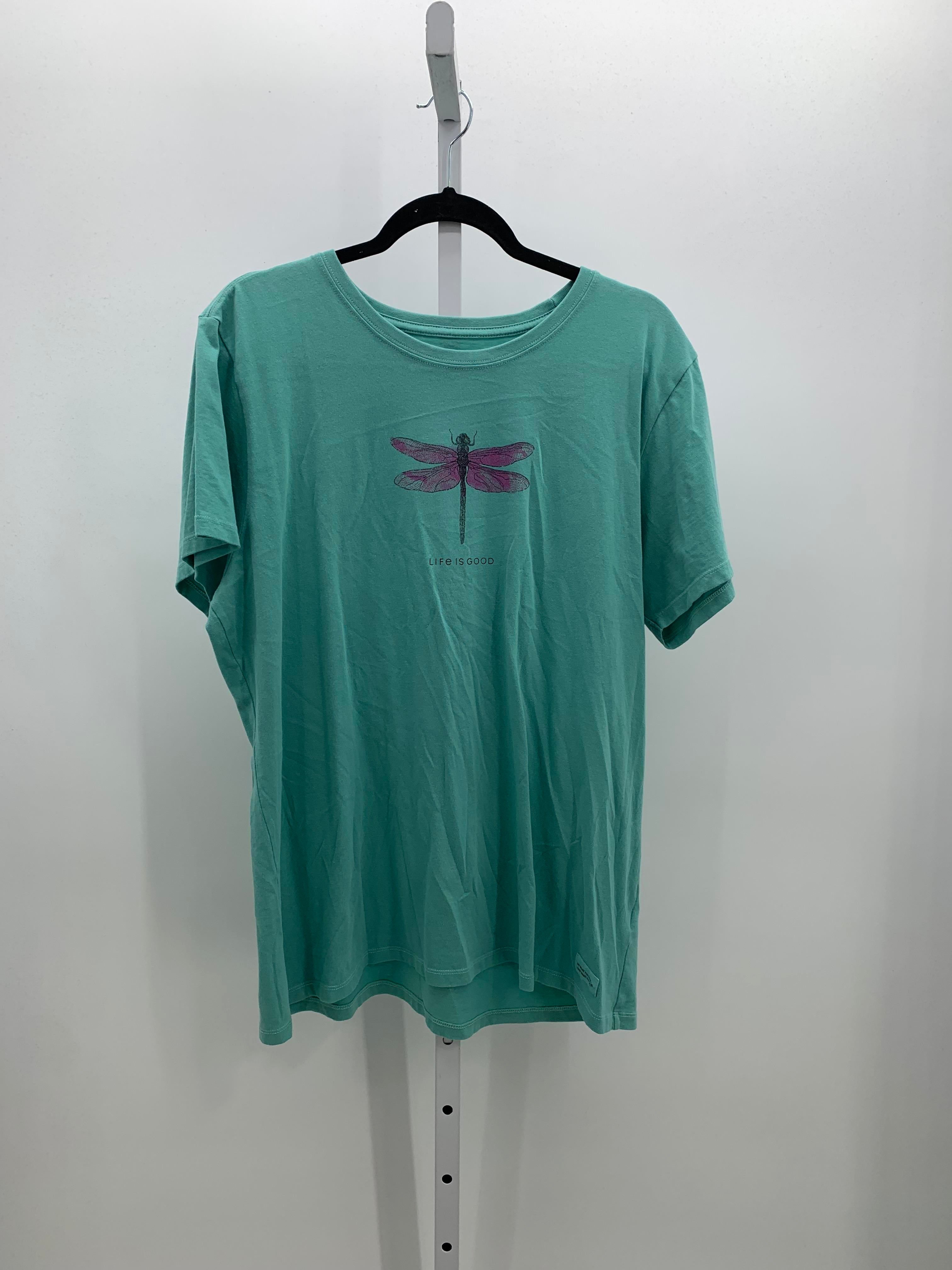 Life is Good Size Extra Large Misses Short Sleeve Shirt