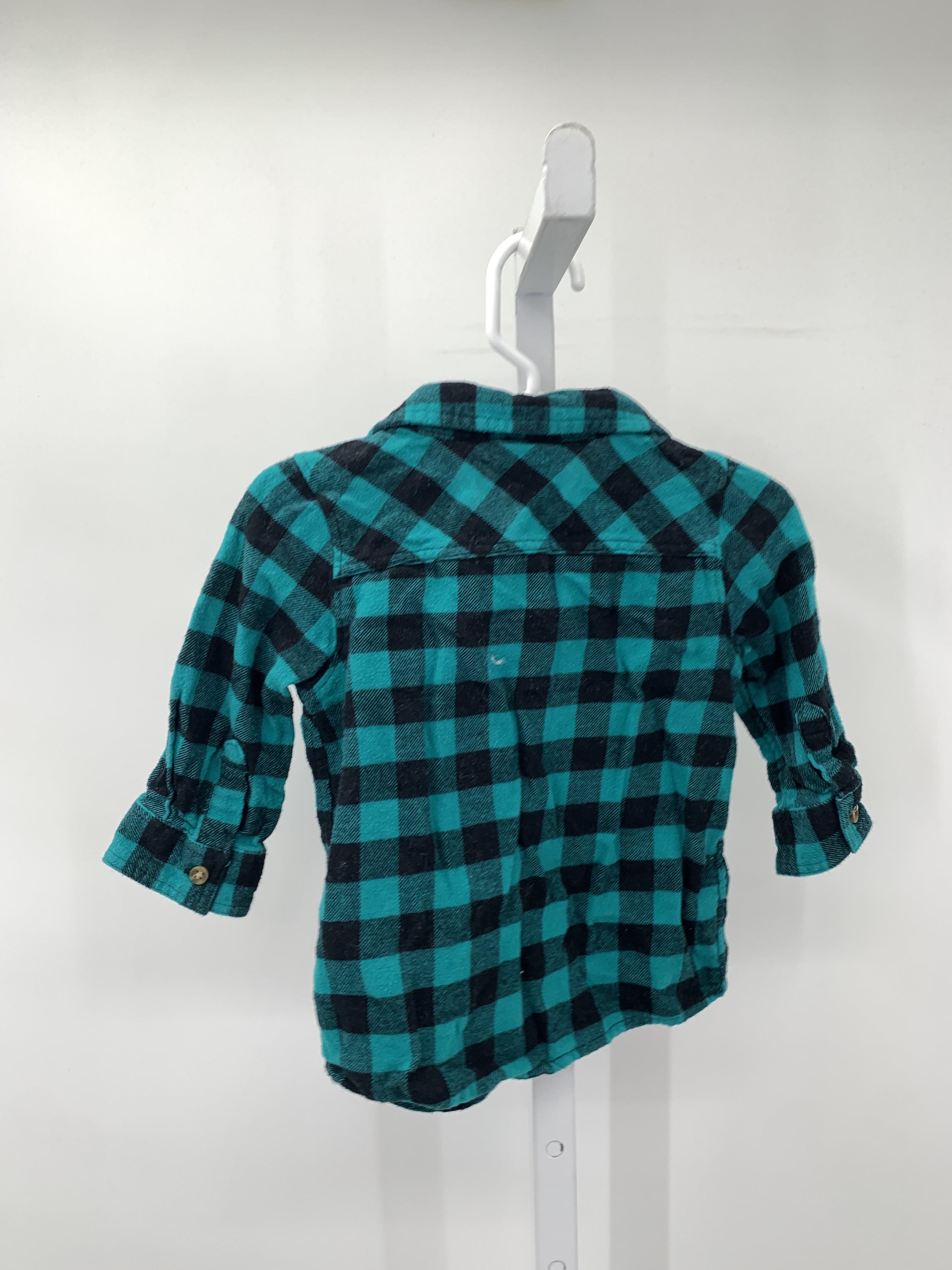 BLACK PLAID BTN DOWN