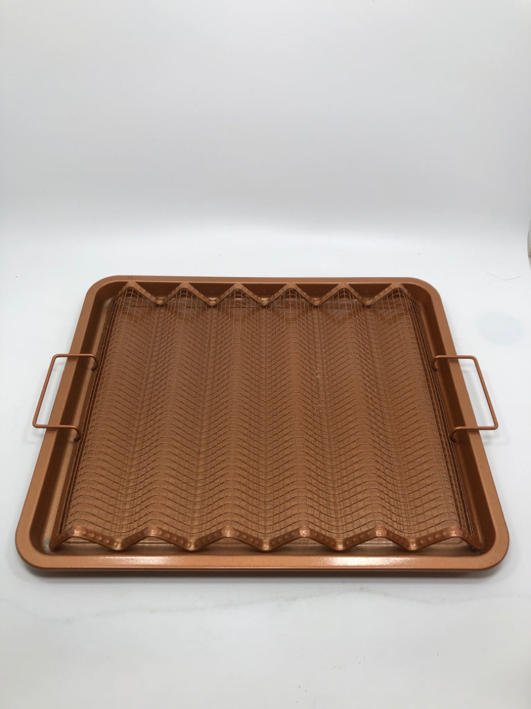 2PC COPPER BACON BAKER.