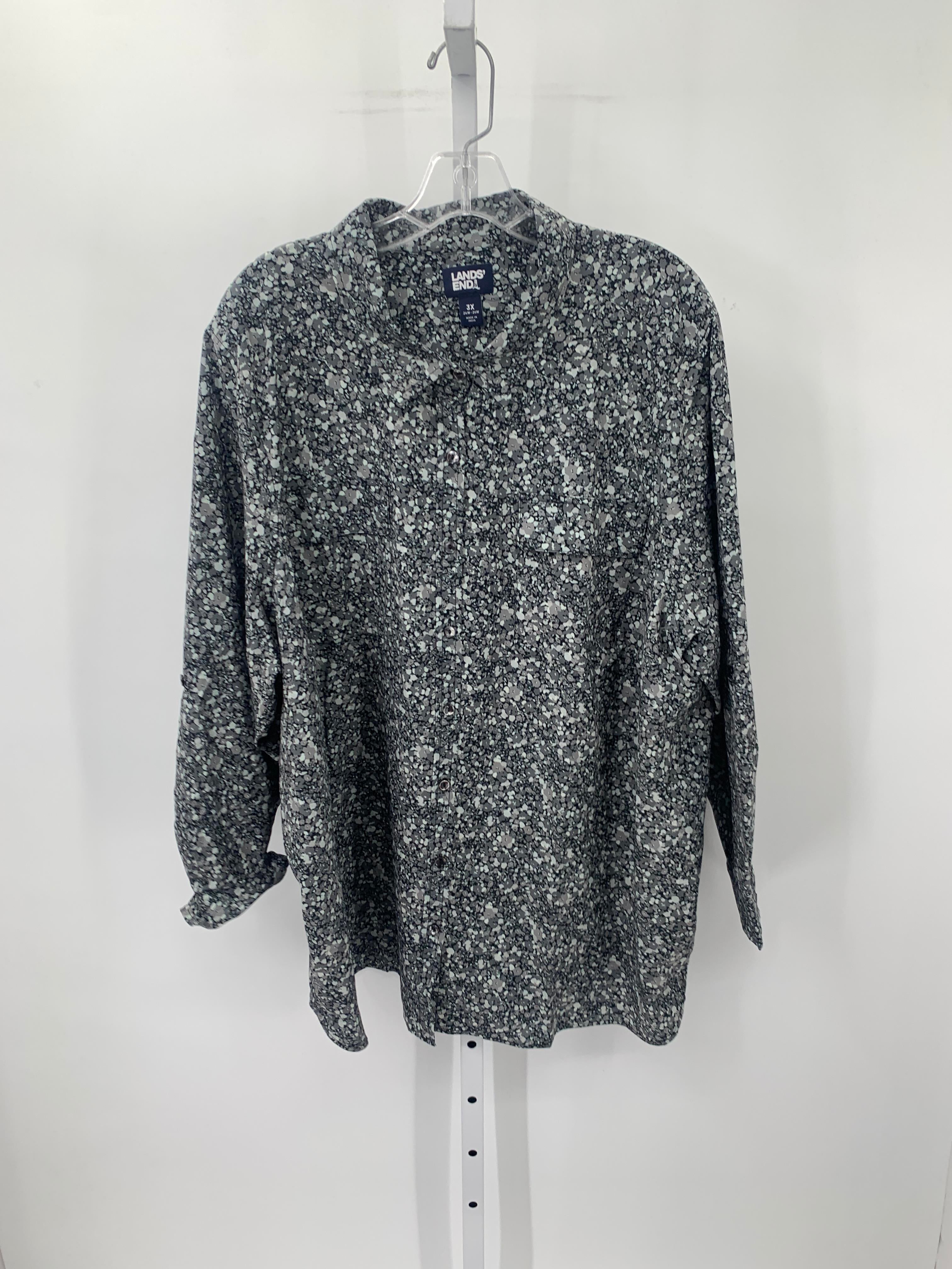 Lands End Size 3X Womens Long Sleeve Shirt