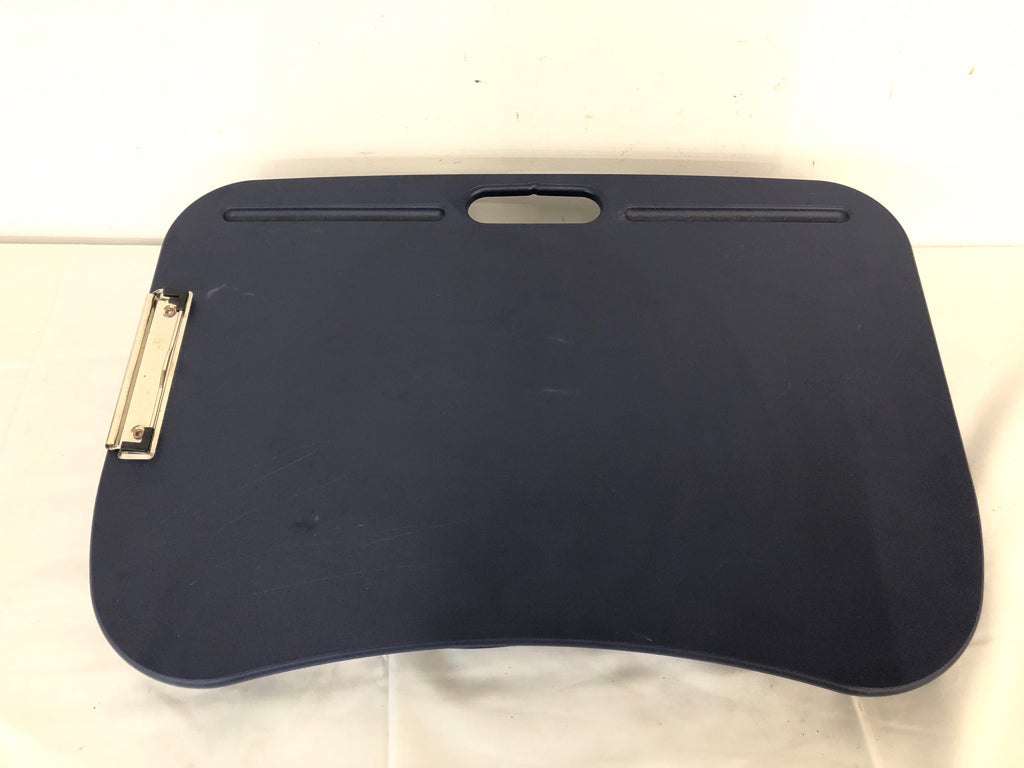 DARK BLUE LAPTOP DESK/CLIPBOARD.