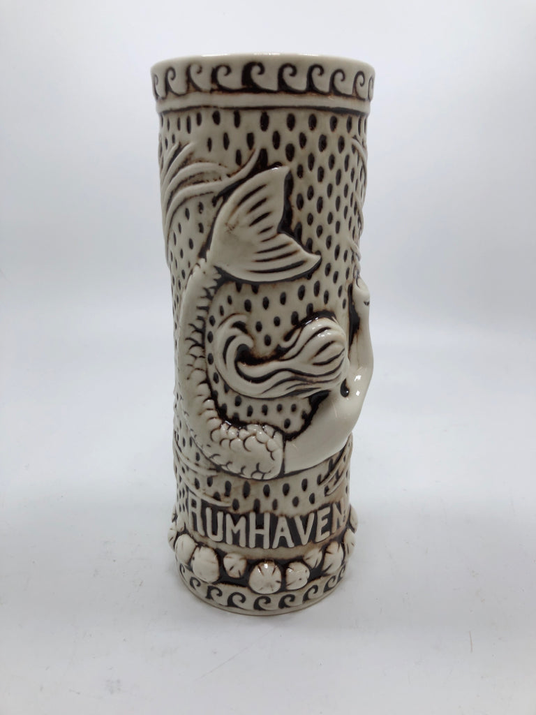 TIKIROB RUMHAVEN MERMAID CERAMIC TIKI MUG.