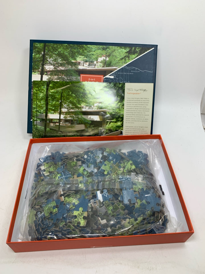 NIB FRANK LLOYD WRIGHT FALLIN PUZZLE.