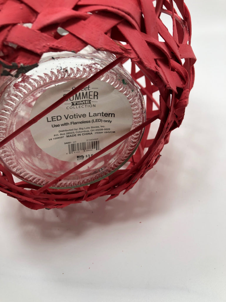 CORAL LED VOTIVE LANTERN.