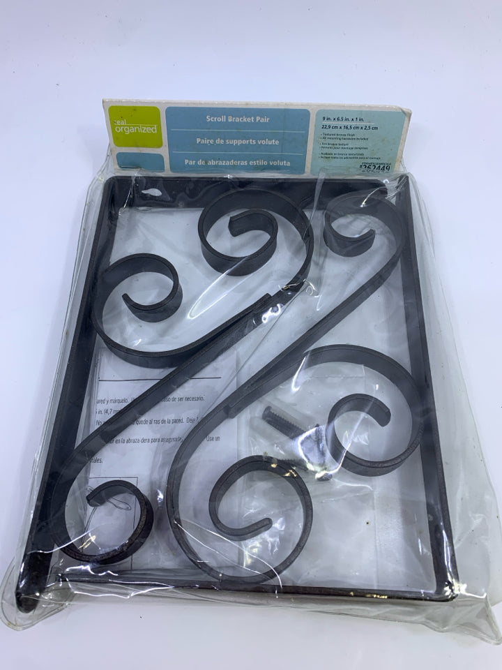 NIP SCROLL BRACKET PAIR REAL ORGANIZED.