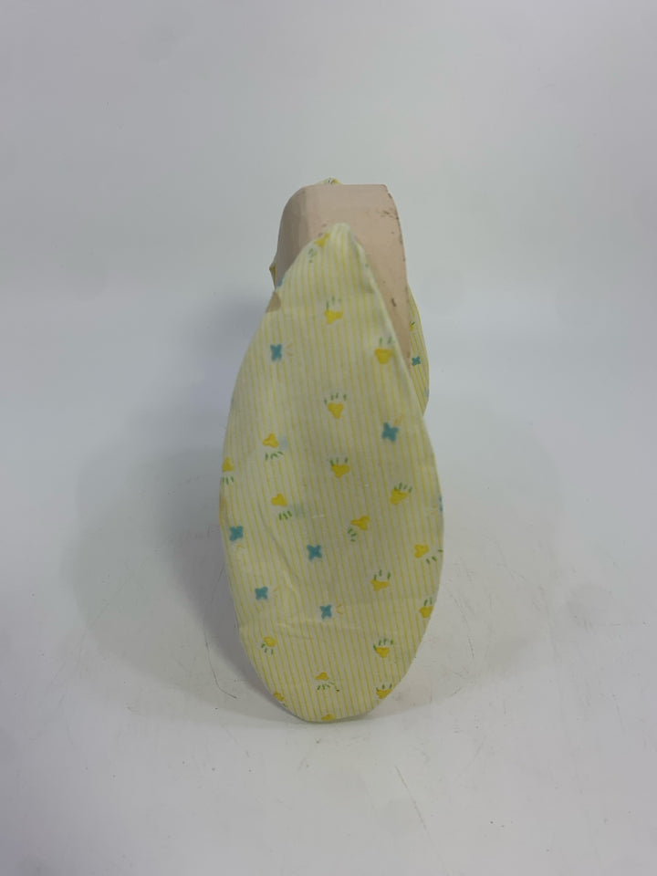 VTG WOODEN EASTER BUNNY W/COTTON EARS.