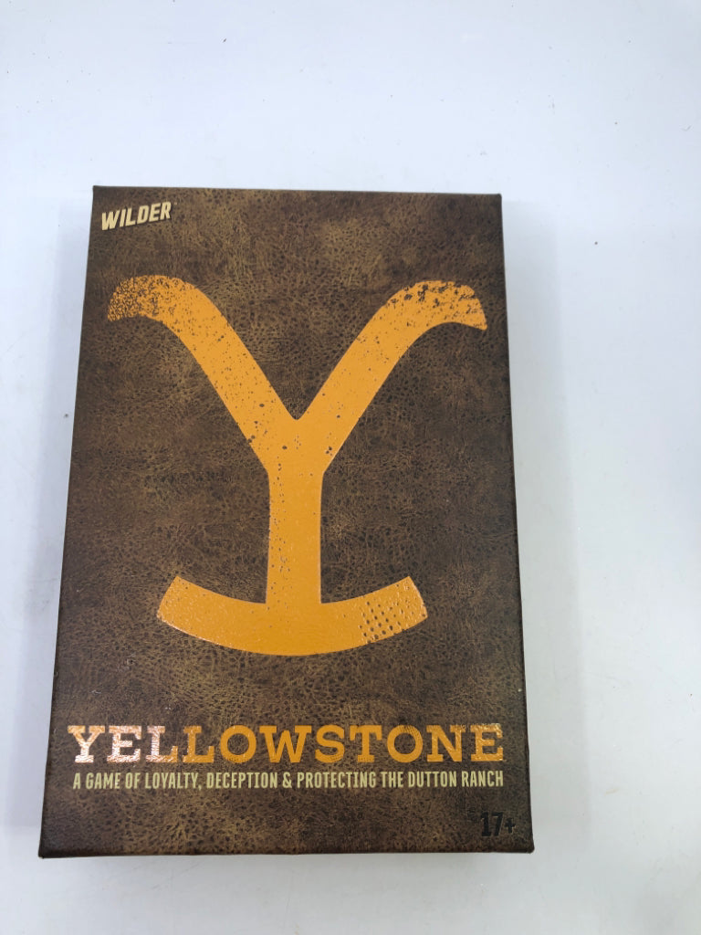 NIB YELLOWSTONE A GAME OF LOYALTY DECEPTION GAME.