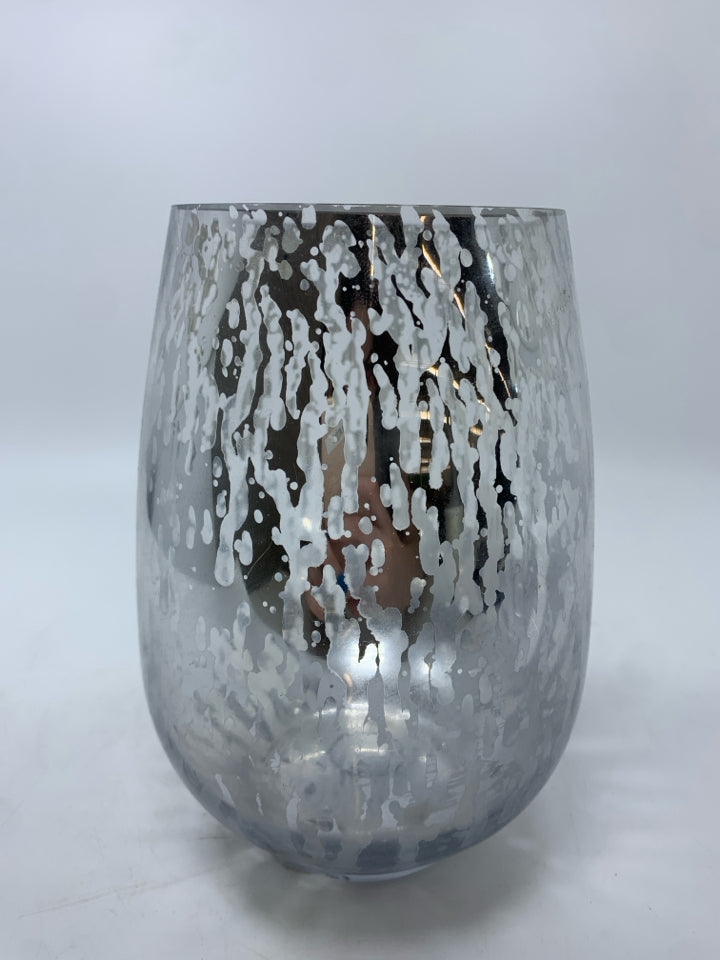 SM MERCURY GLASS VASE.