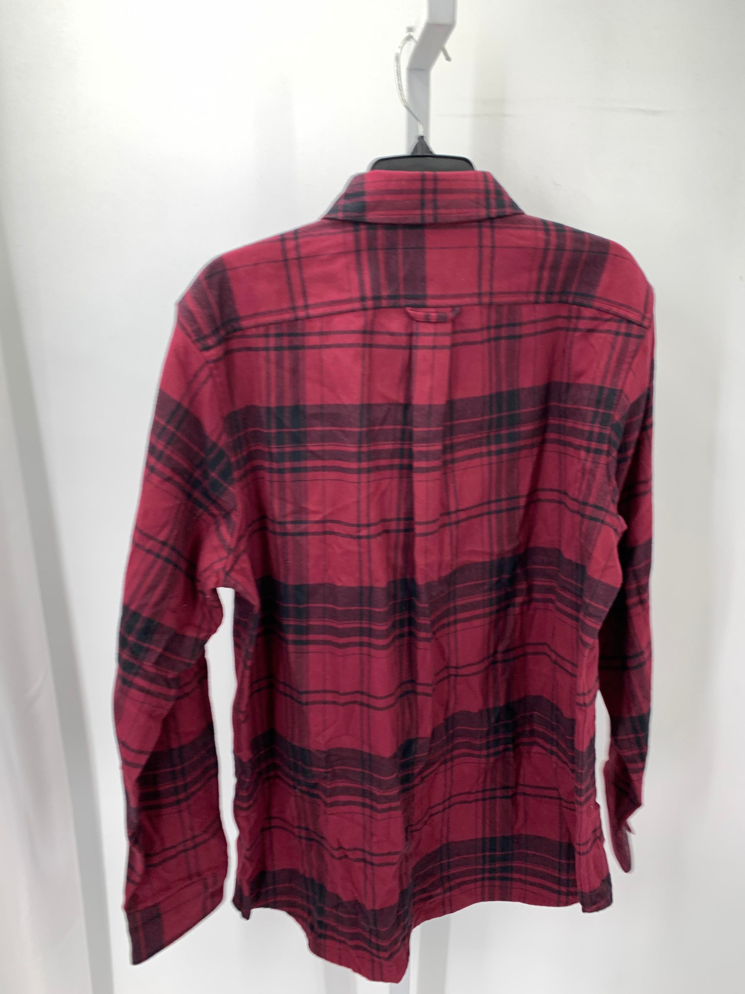 BLACK PLAID BTN DOWN