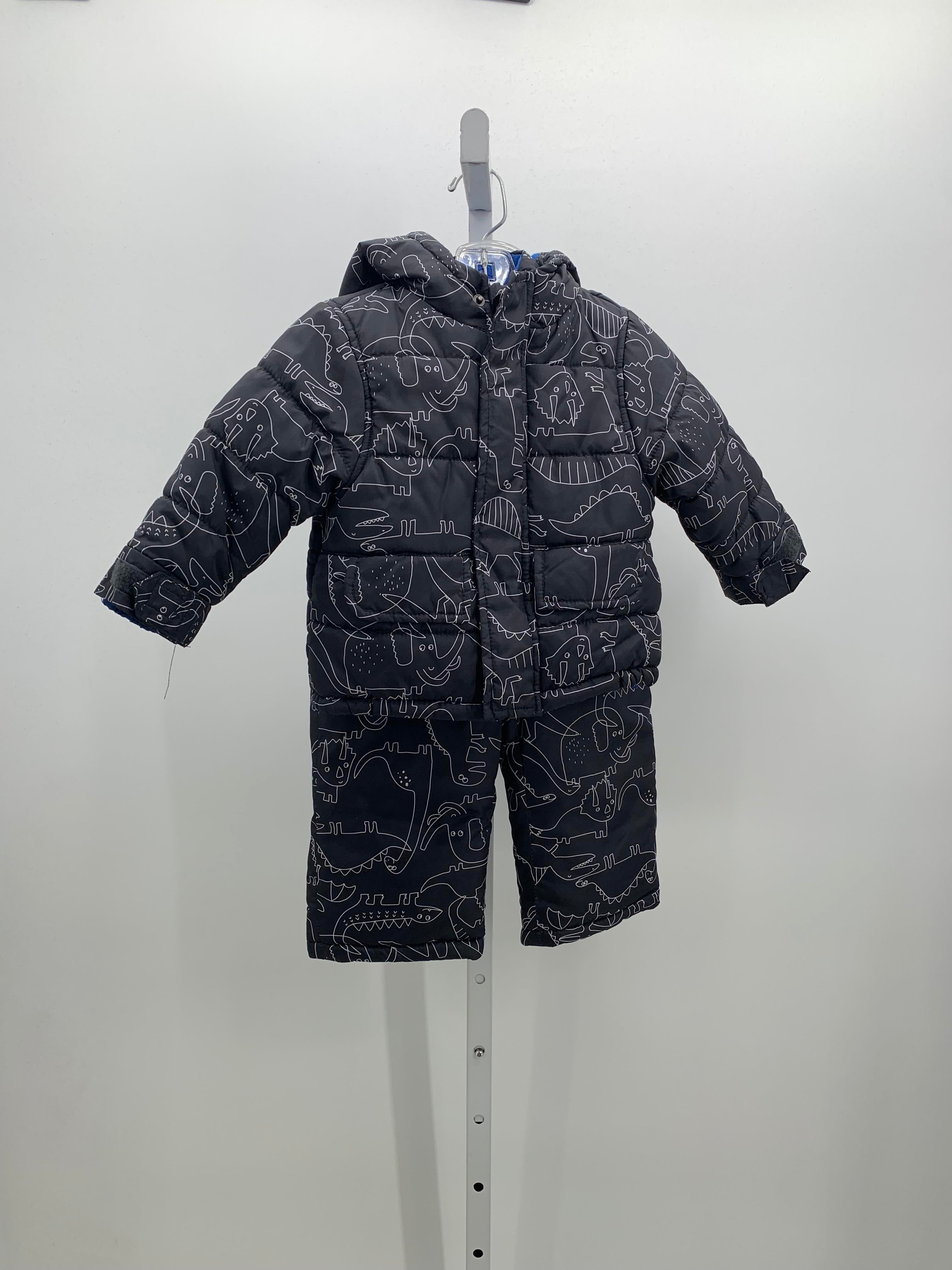 ANIMALS HOODED JACKET BIB SNOW PANTS