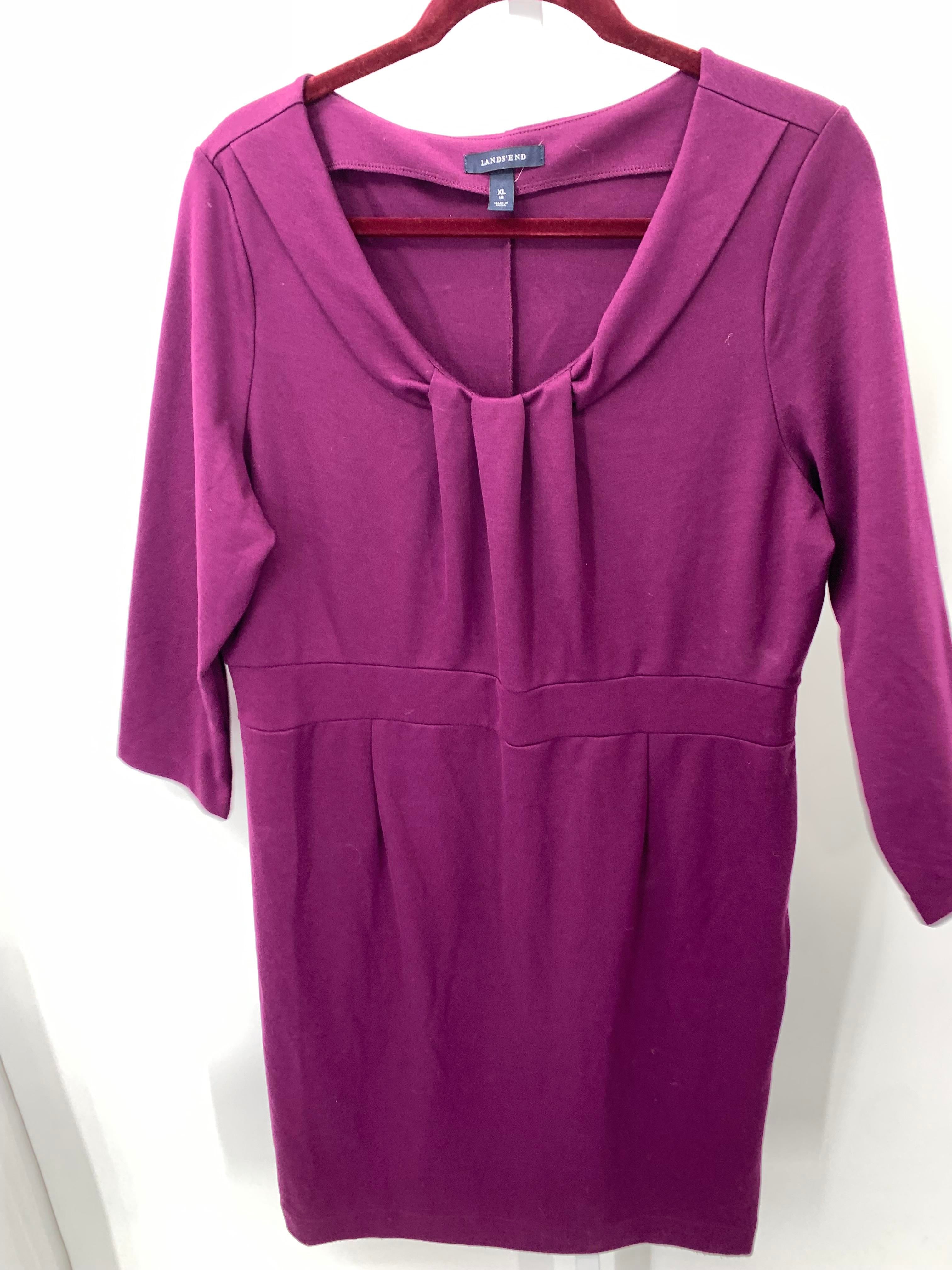 Lands End Size Extra Large Misses 3/4 Sleeve Dress