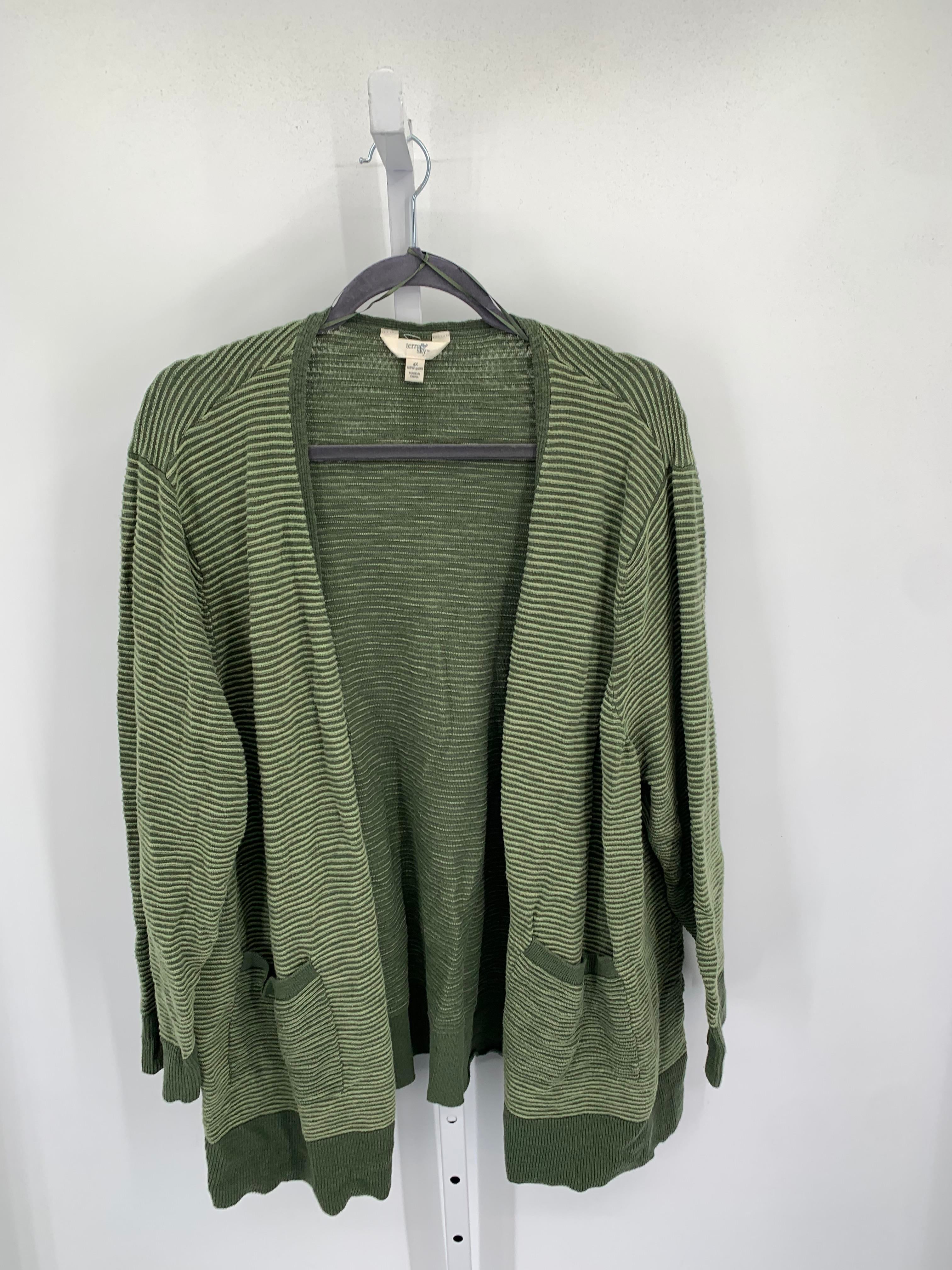 Terra & Sky Size 4X Womens Cardigan