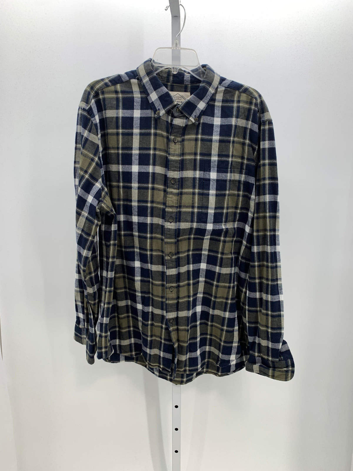 GREEN WHITE PLAID