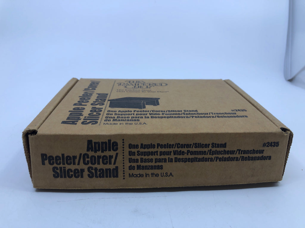 NIB APPLE PEELER STAND.