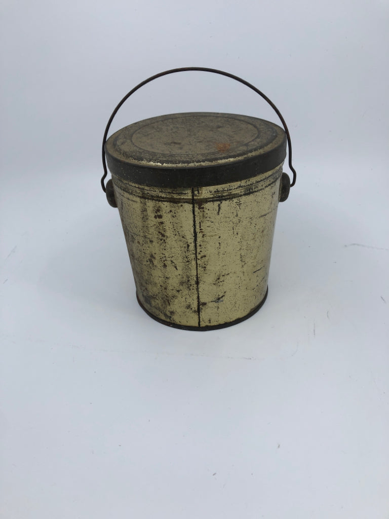VTG EMPTY METAL LARD TIN.