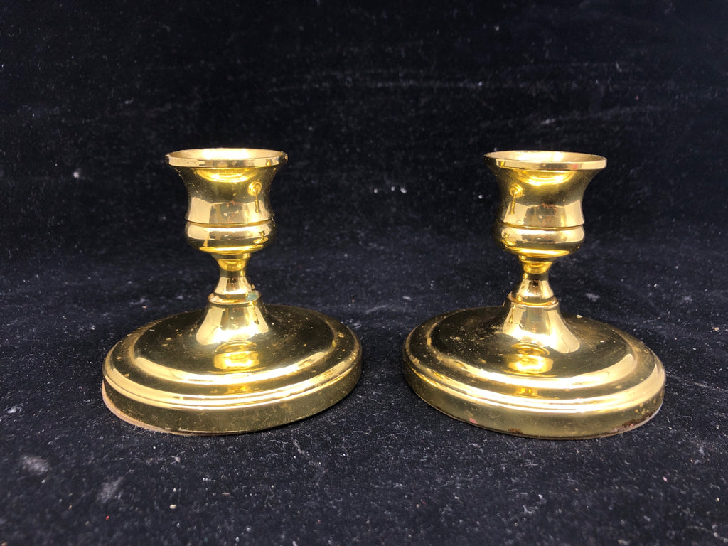 2 BALDWIN CANDLE STICKS.