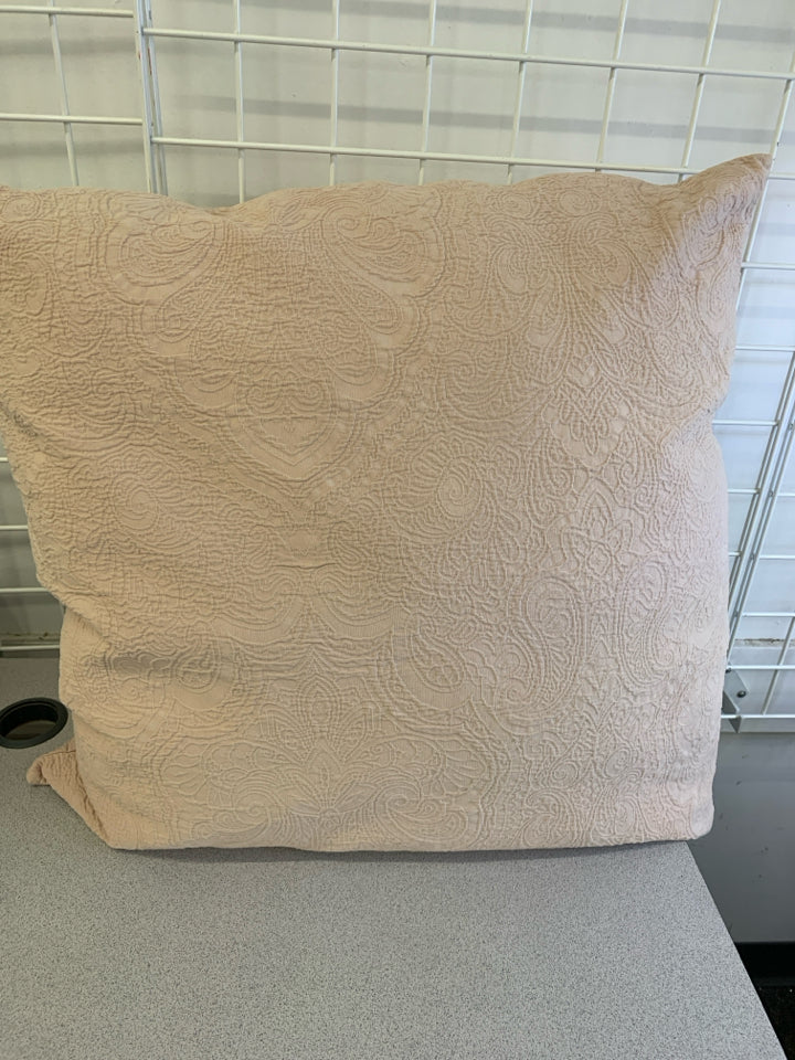 LARGE PINK PAISLEY PILLOW.