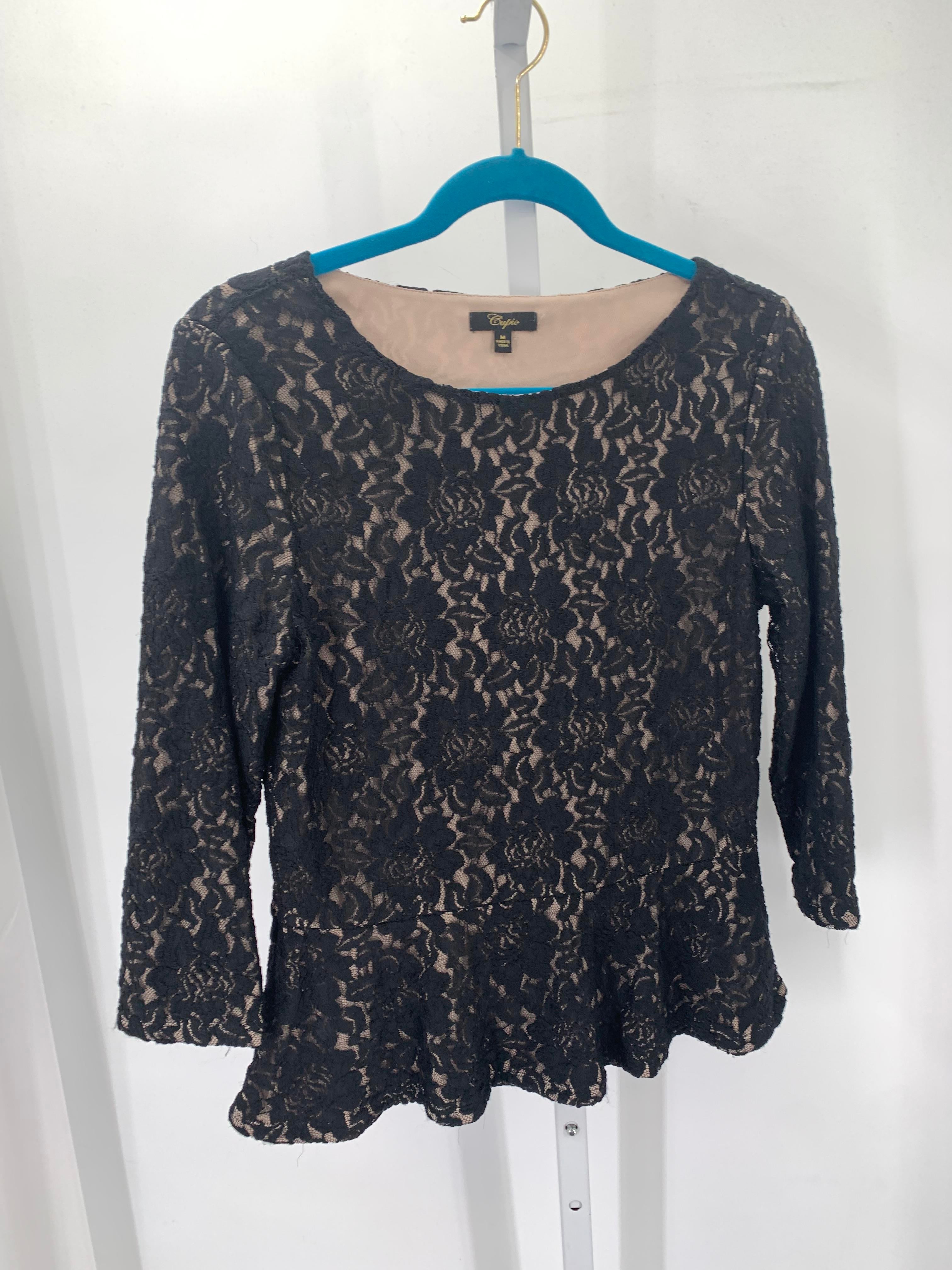 Cupio Size Medium Juniors 3/4 Sleeve Shirt