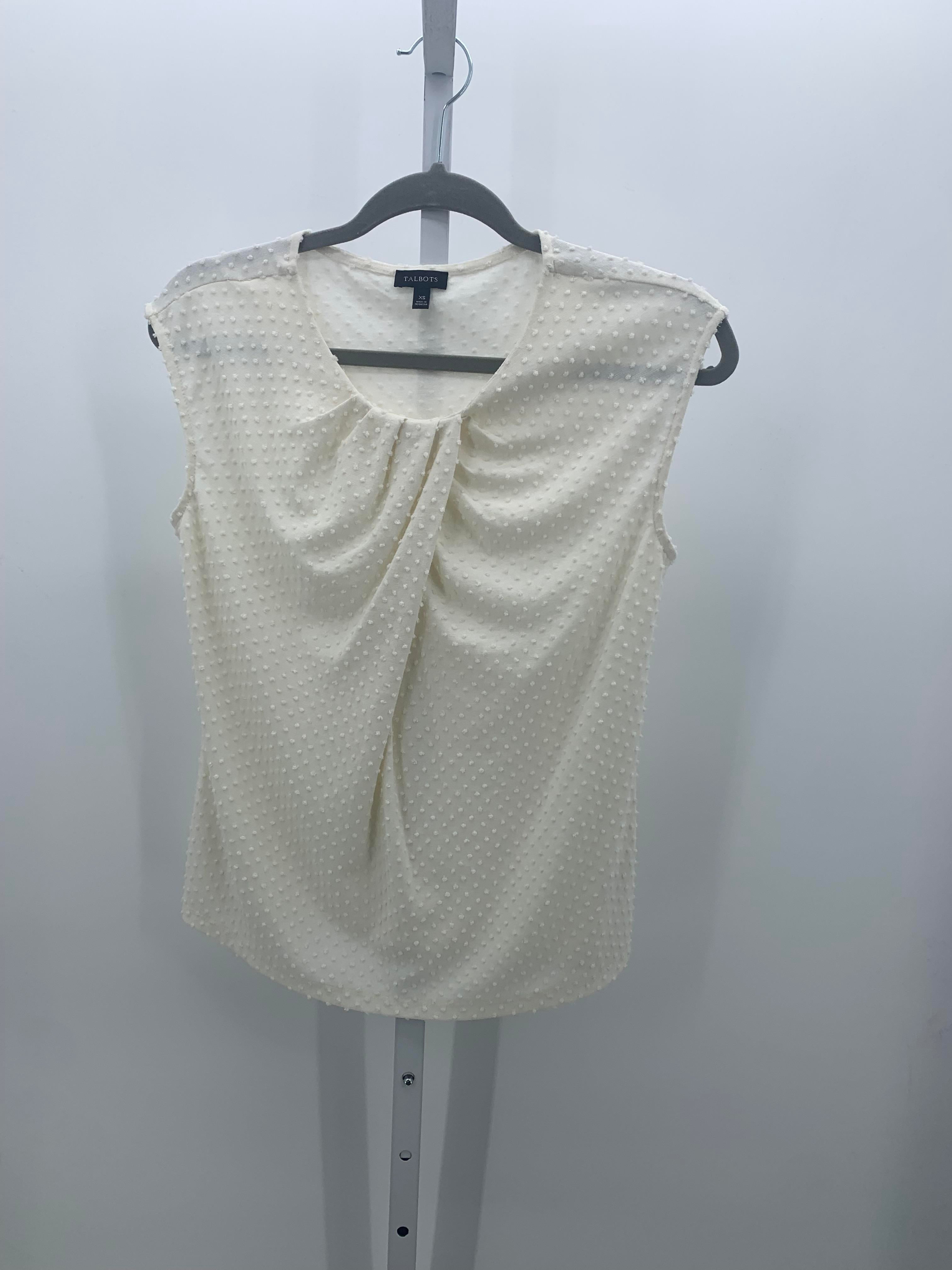 Talbots Size X Small Misses Sleeveless Shirt