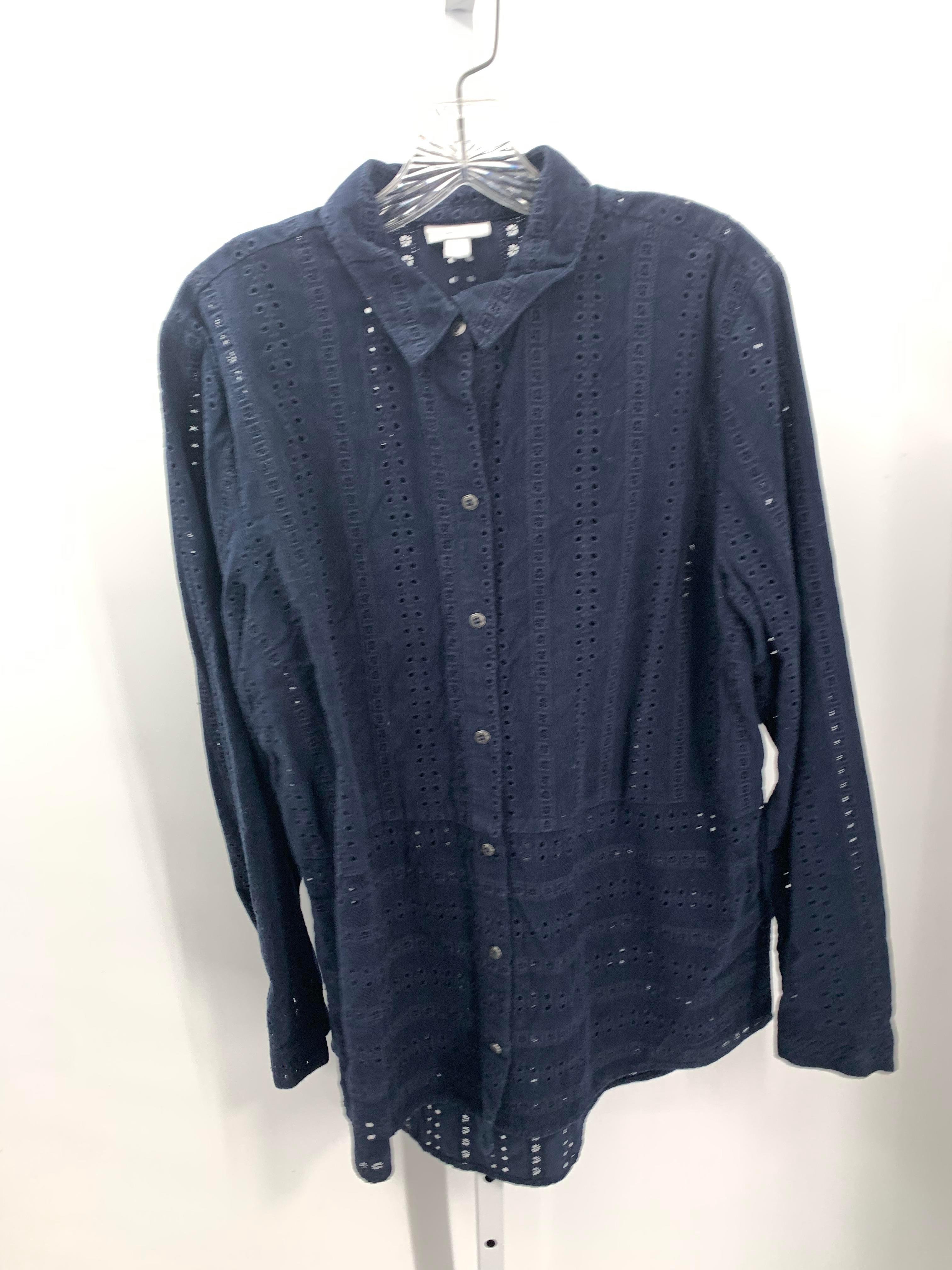 J-Jill Size Large Misses Long Sleeve Shirt