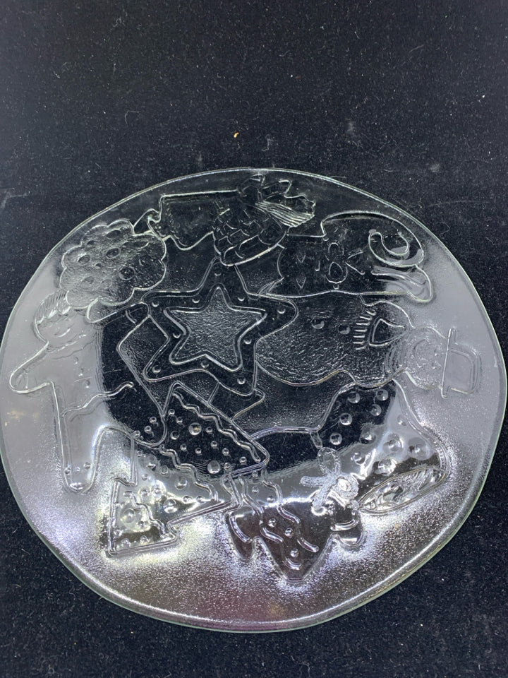 EMBOSSED HOLIDAY COOKIE PLATTER.