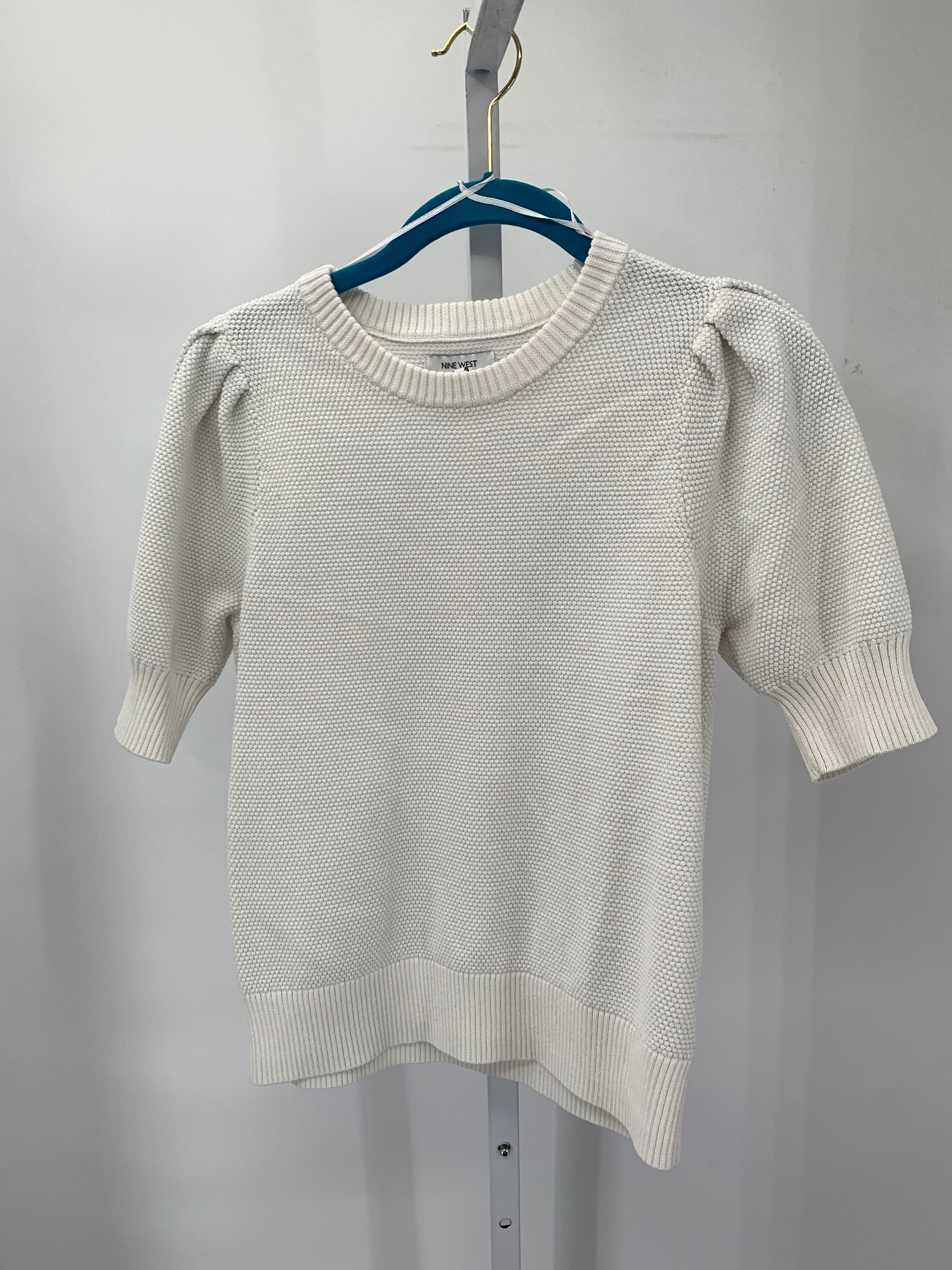 Nine West Size Small Misses Short Slv Sweater