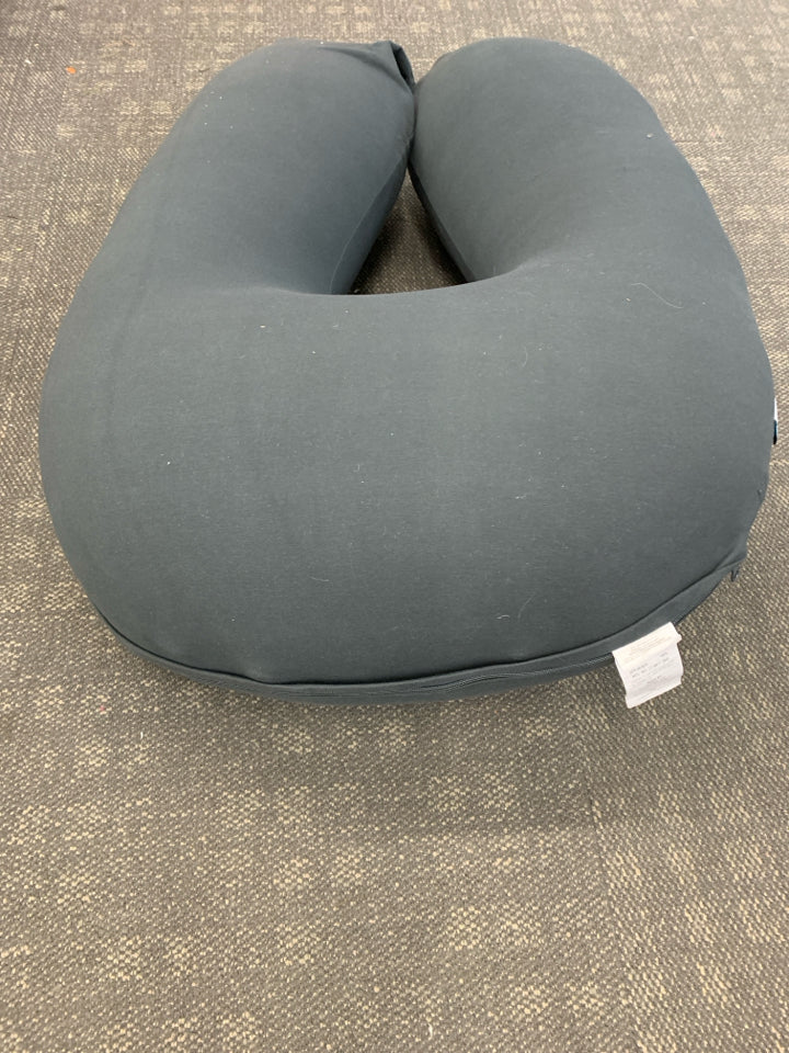 YOGIBO DK GREY BACK SUPPORT PILLOW.