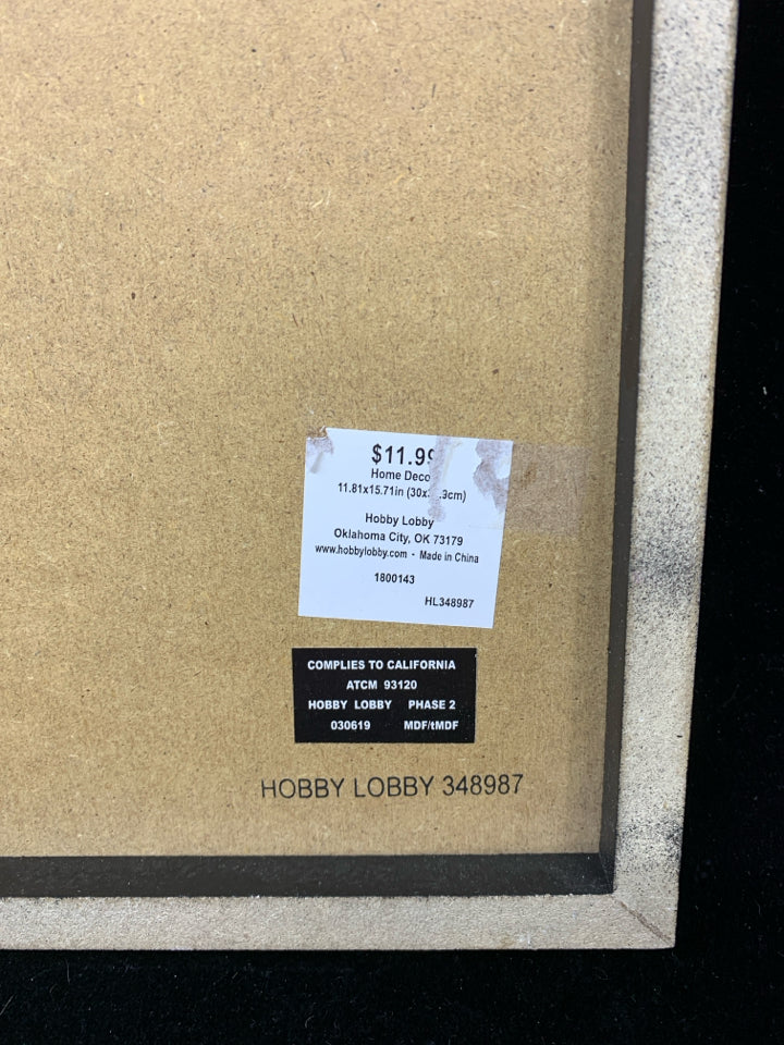 BLACK/WHITE PINK POLKA DOT CACTUS WALL HANGING.