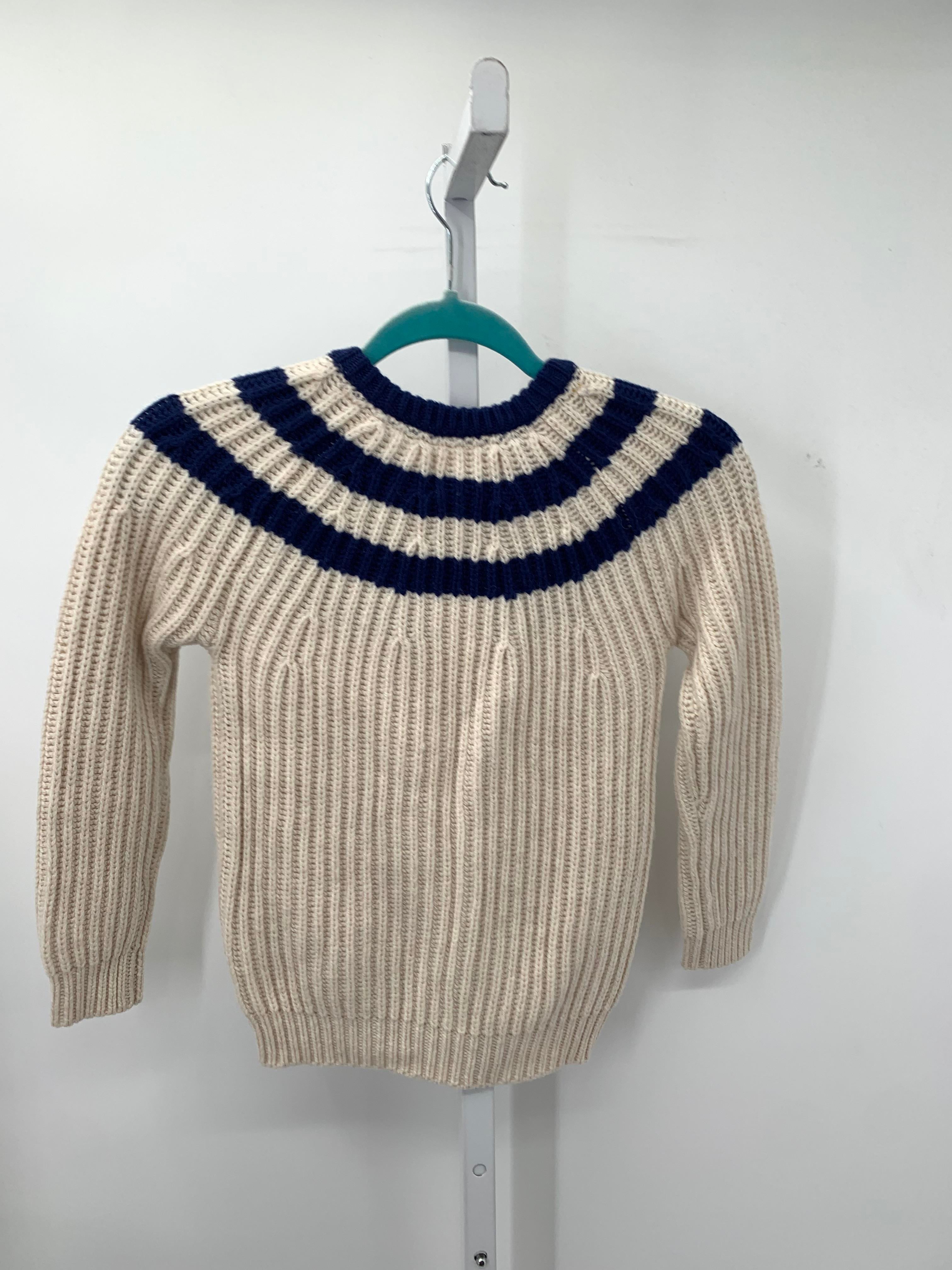 NEW NAVY RIBBED SWEATER