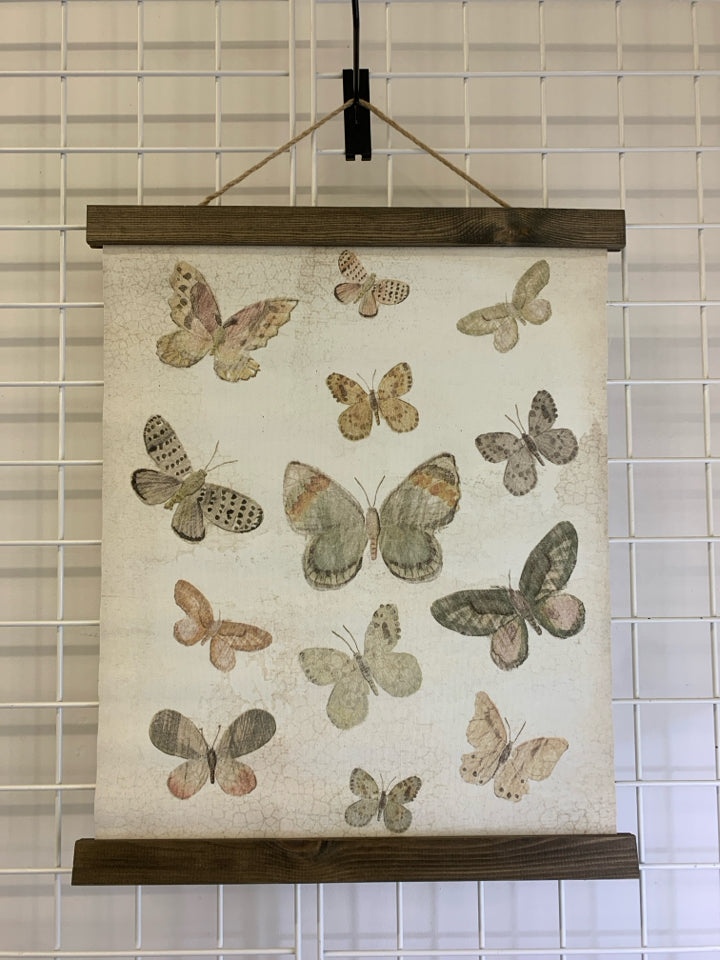 BUTTERFLY CANVAS TAPESTRY.