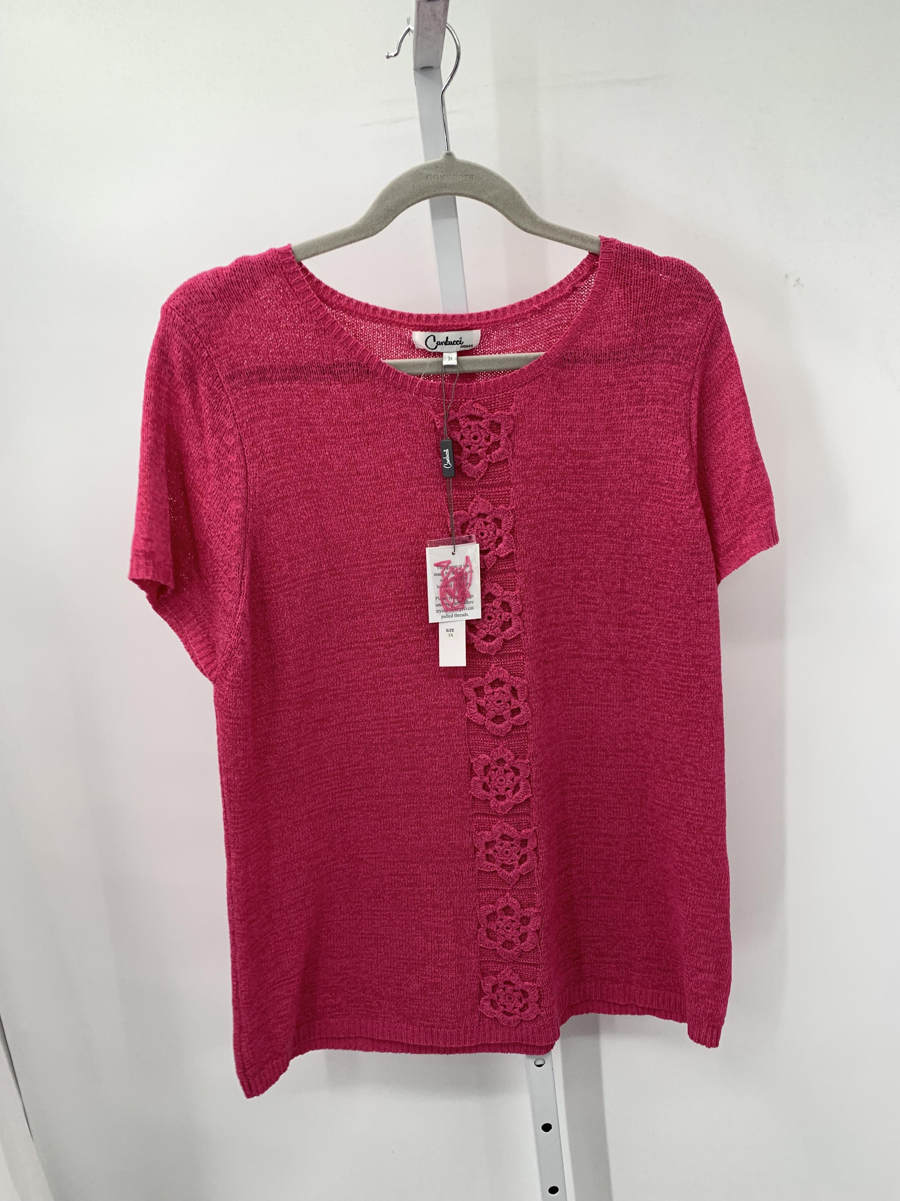 Size 3X Womens Short Slv Sweater