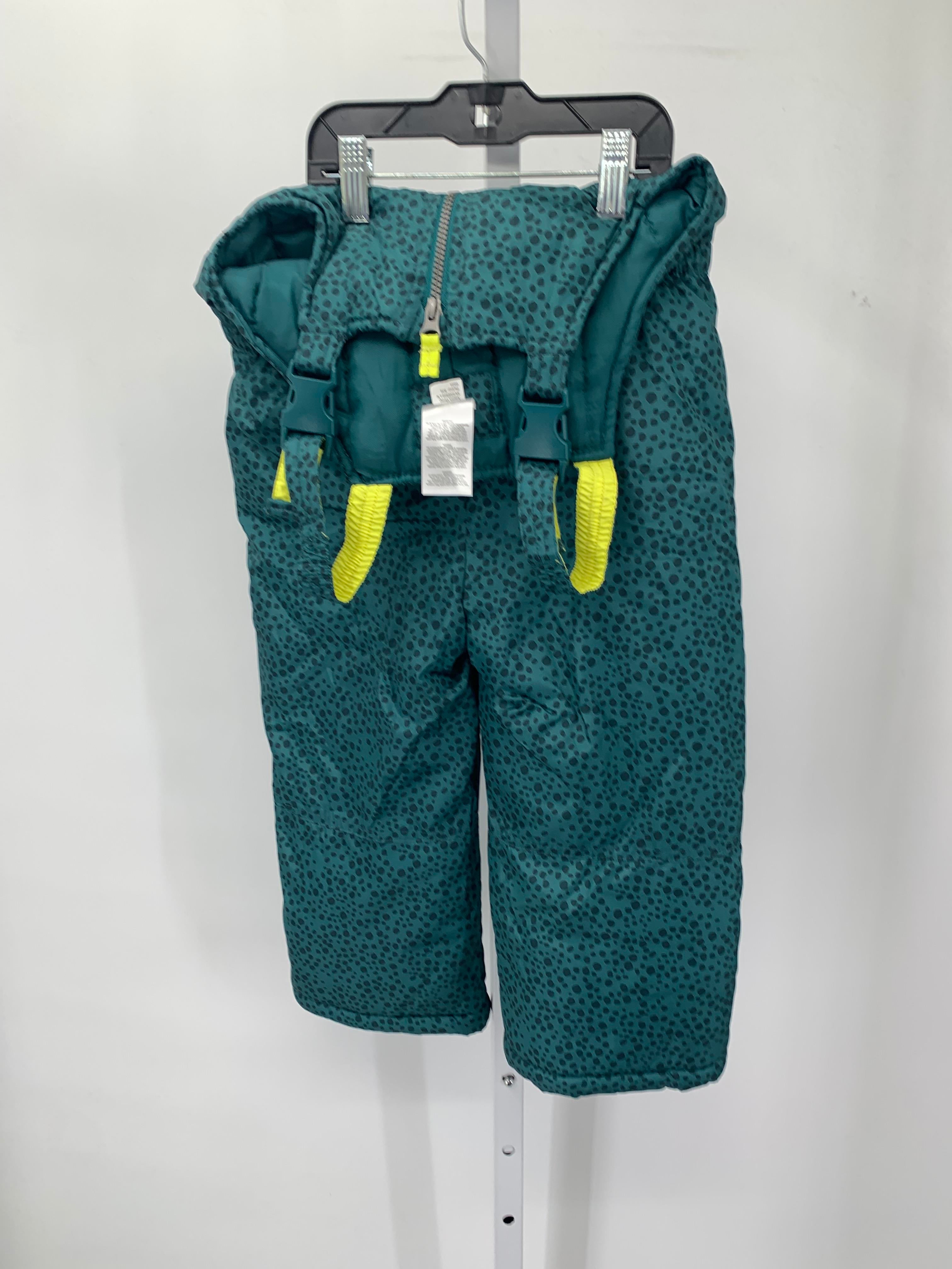 DOTTED PATTERN BIB SNOW PANTS