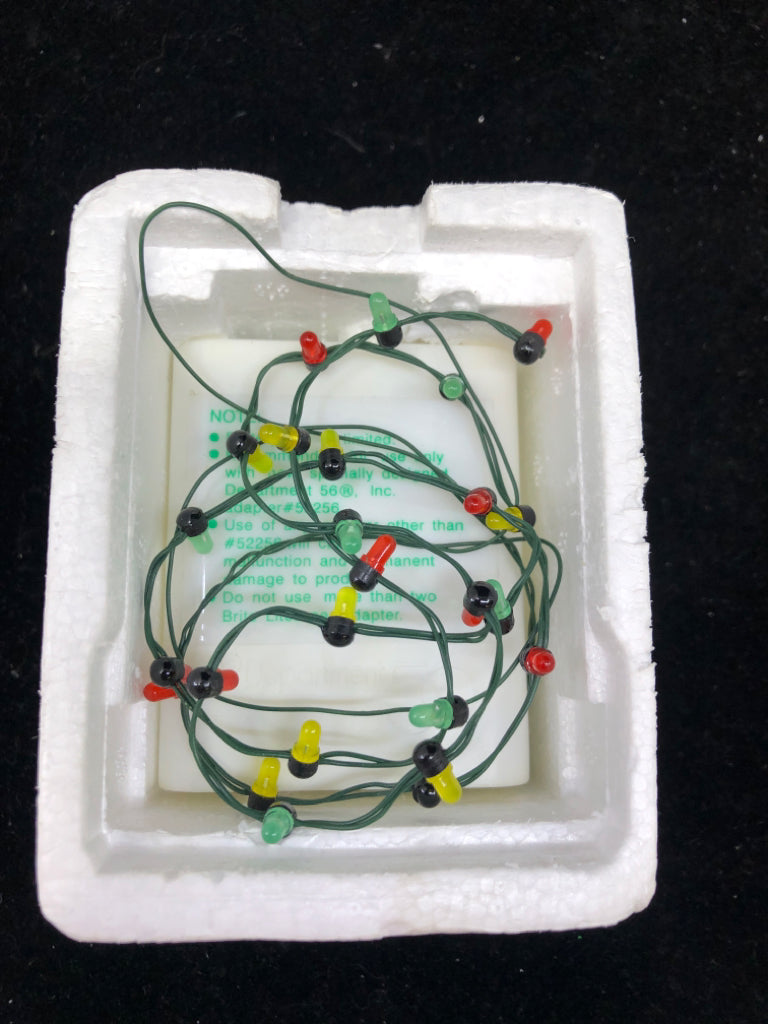 STRING OF 25 MINI LED LIGHTS VILLAGE ACCESSORIES.