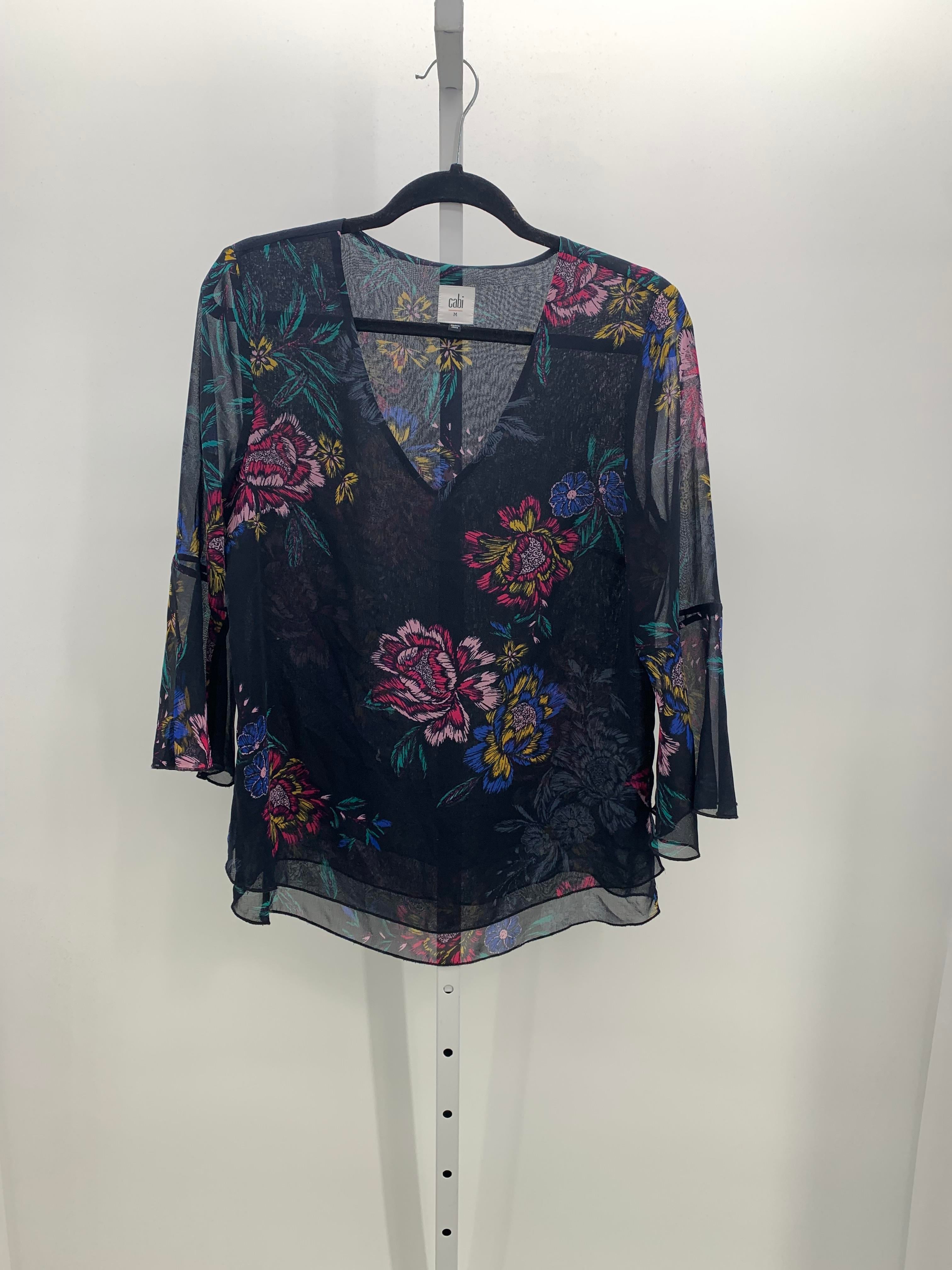 Cabi Size Medium Misses 3/4 Sleeve Shirt