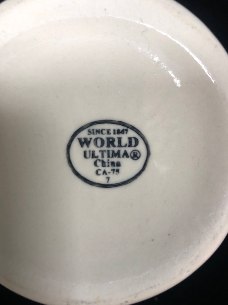 7 CREAM HEAVY DUTY DINER MUGS.