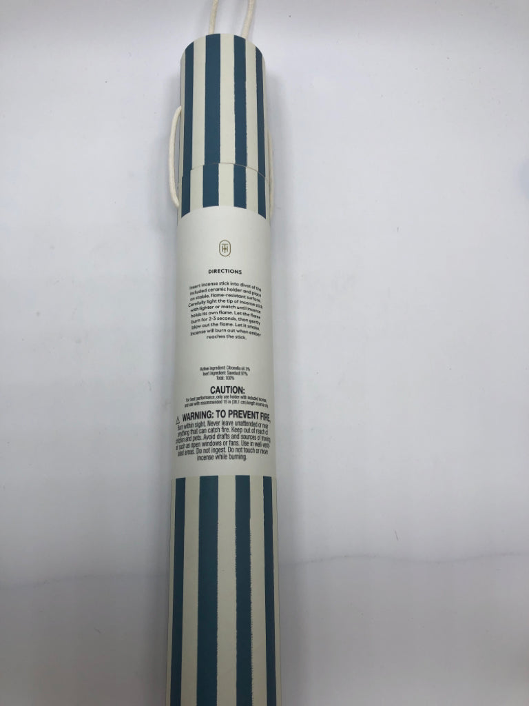 NIP SUN, SALT, SEA & CITRONELLA CERAMIC INCENSE SET.