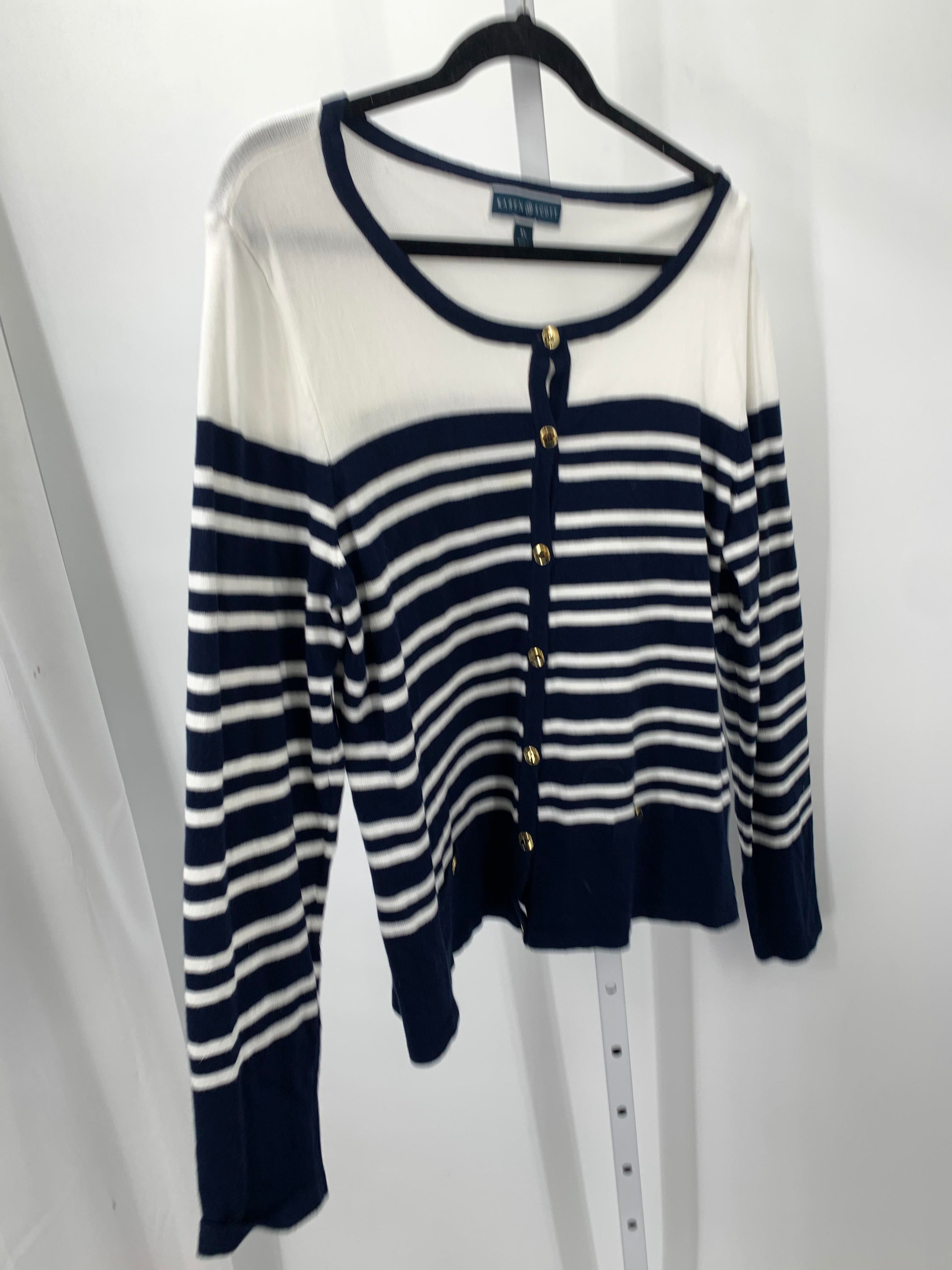 Karen Scott Size Extra Large Misses Long Slv Sweater