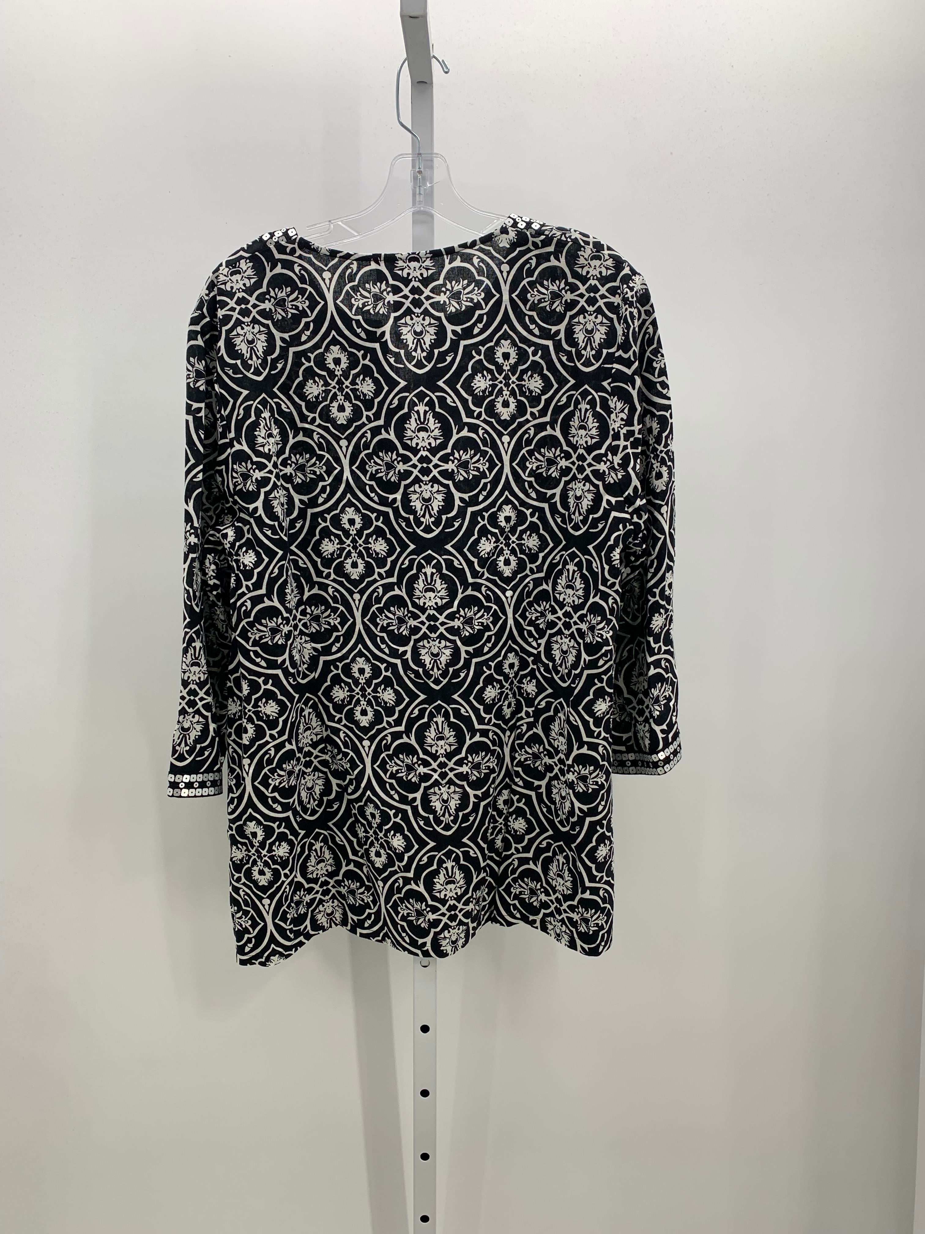 Carole Little Size 1X Womens 3/4 Sleeve Shirt